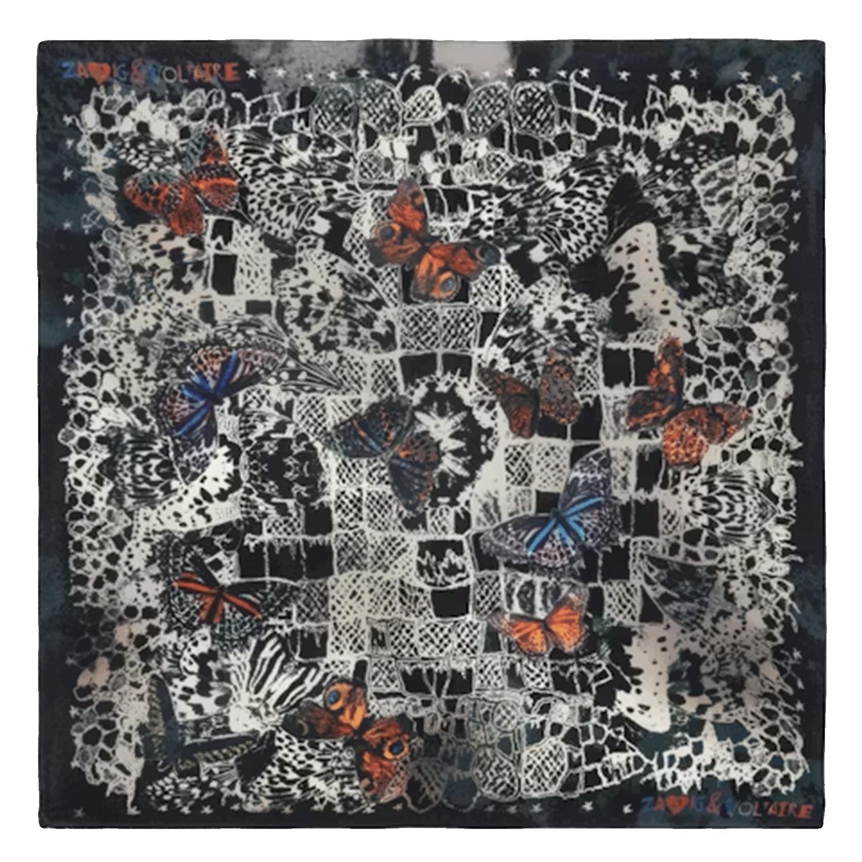 Foulard van zijde ZADIG&VOLTAIRE Blauw