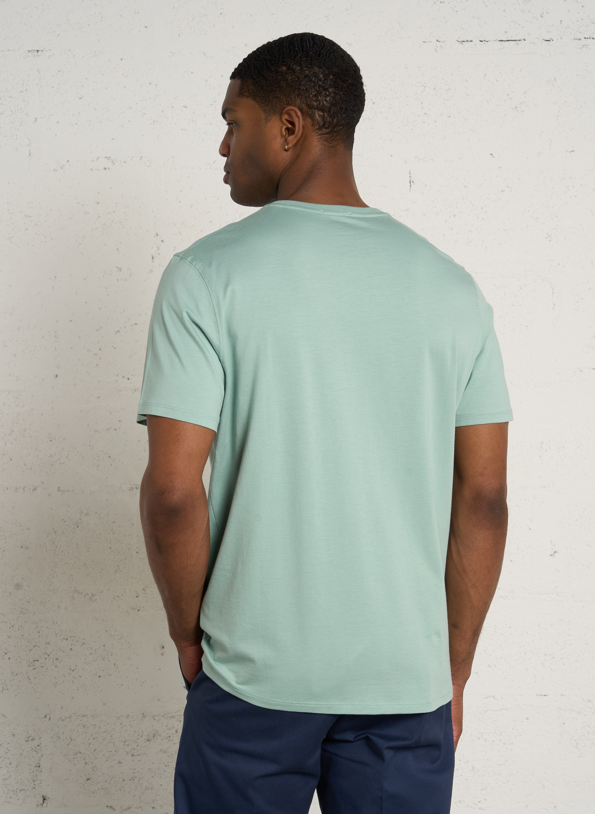 Tee-shirt oversize col rond en coton EDEN PARK Vert