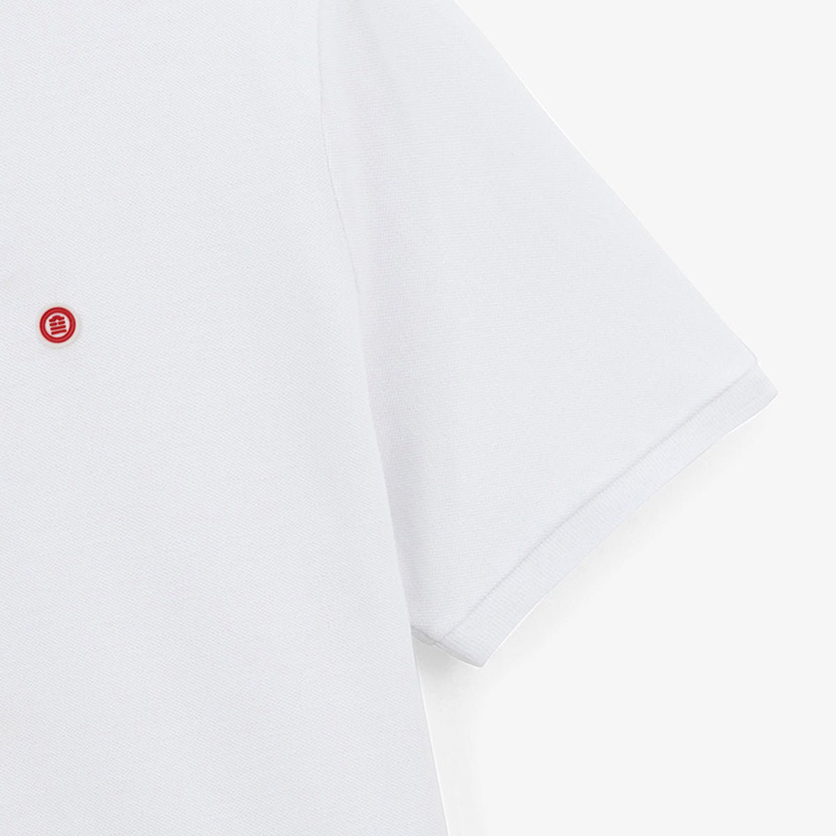 Short-sleeved cotton piqué knit polo SERGE BLANCO White