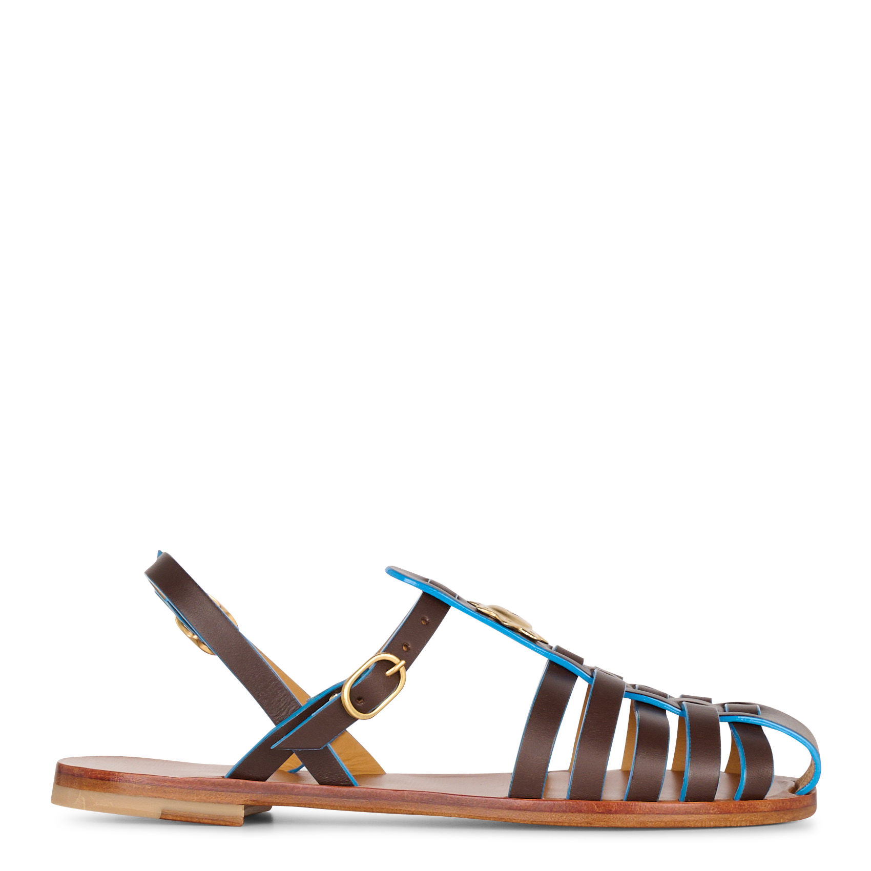 Fisherman | Leren sandalen MAMA PRAIA Bruin