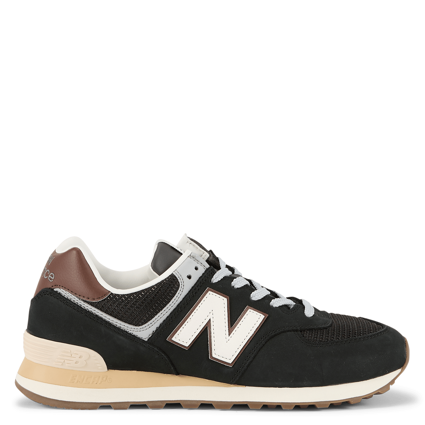 Niedrige Sneaker aus Leder-Mix NEW BALANCE Schwarz