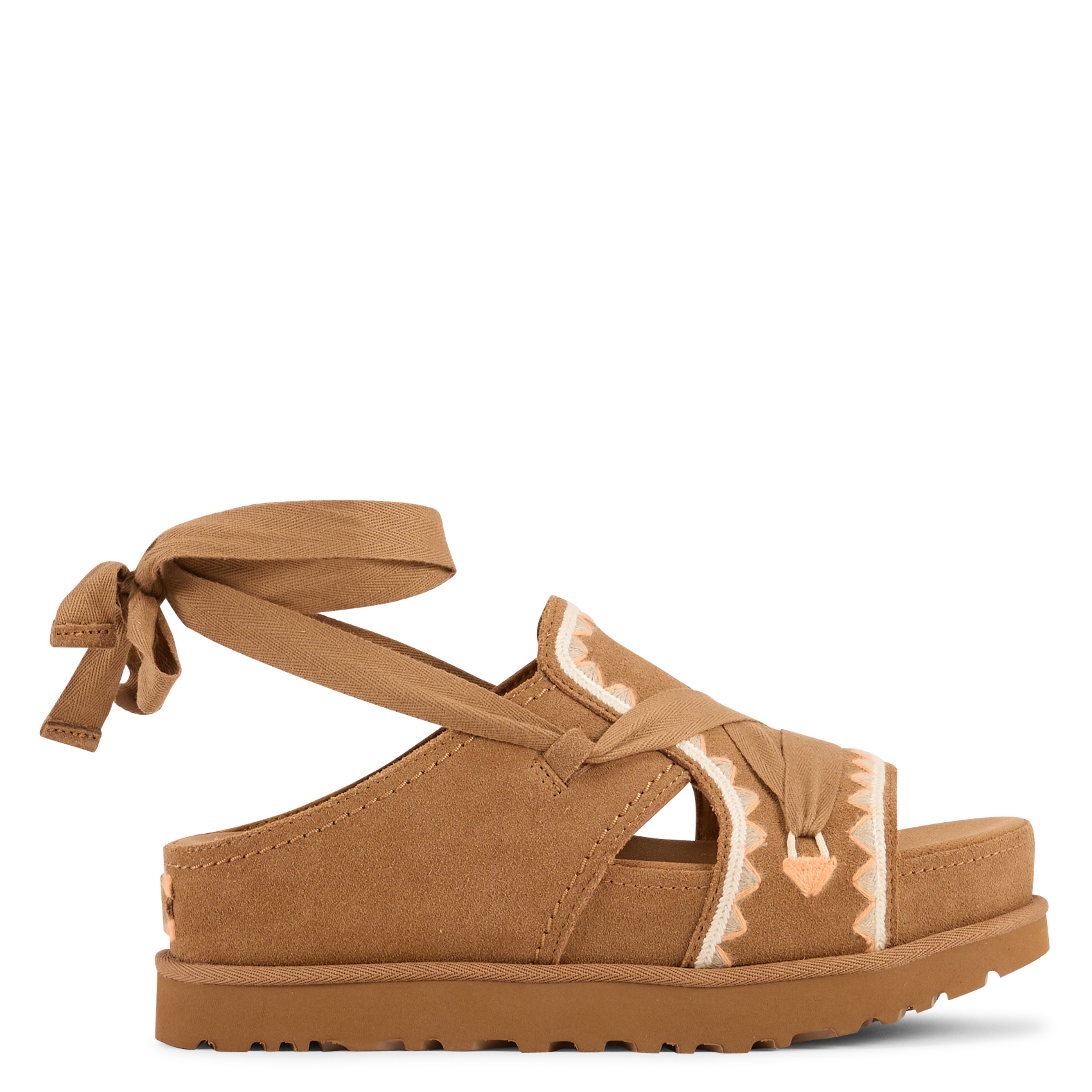 Plateausandalen aus Veloursleder UGG Braun