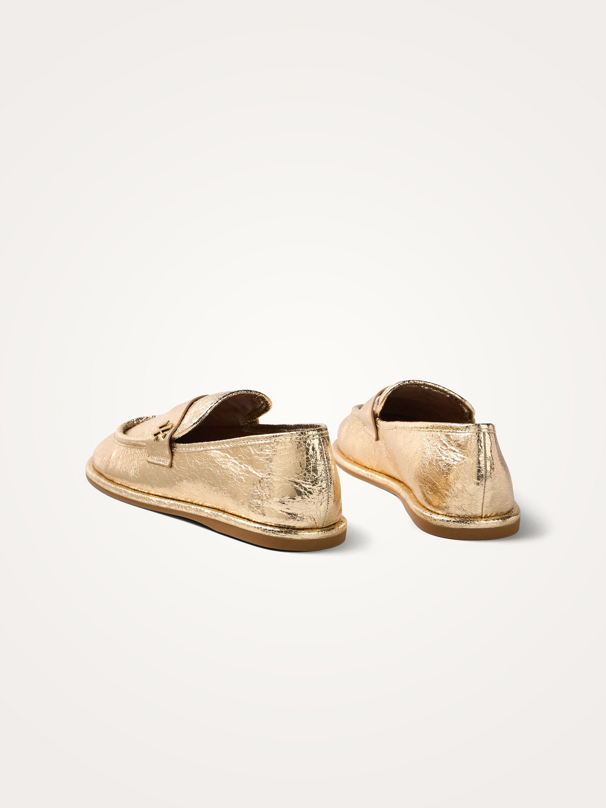 Mocassins plats en cuir VANESSA WU Doré