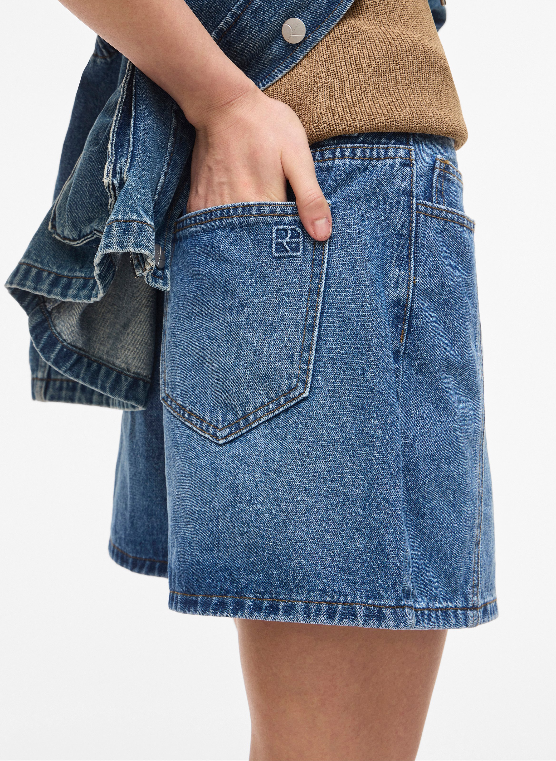 Denim-Shorts ROUGE EDIT Blau