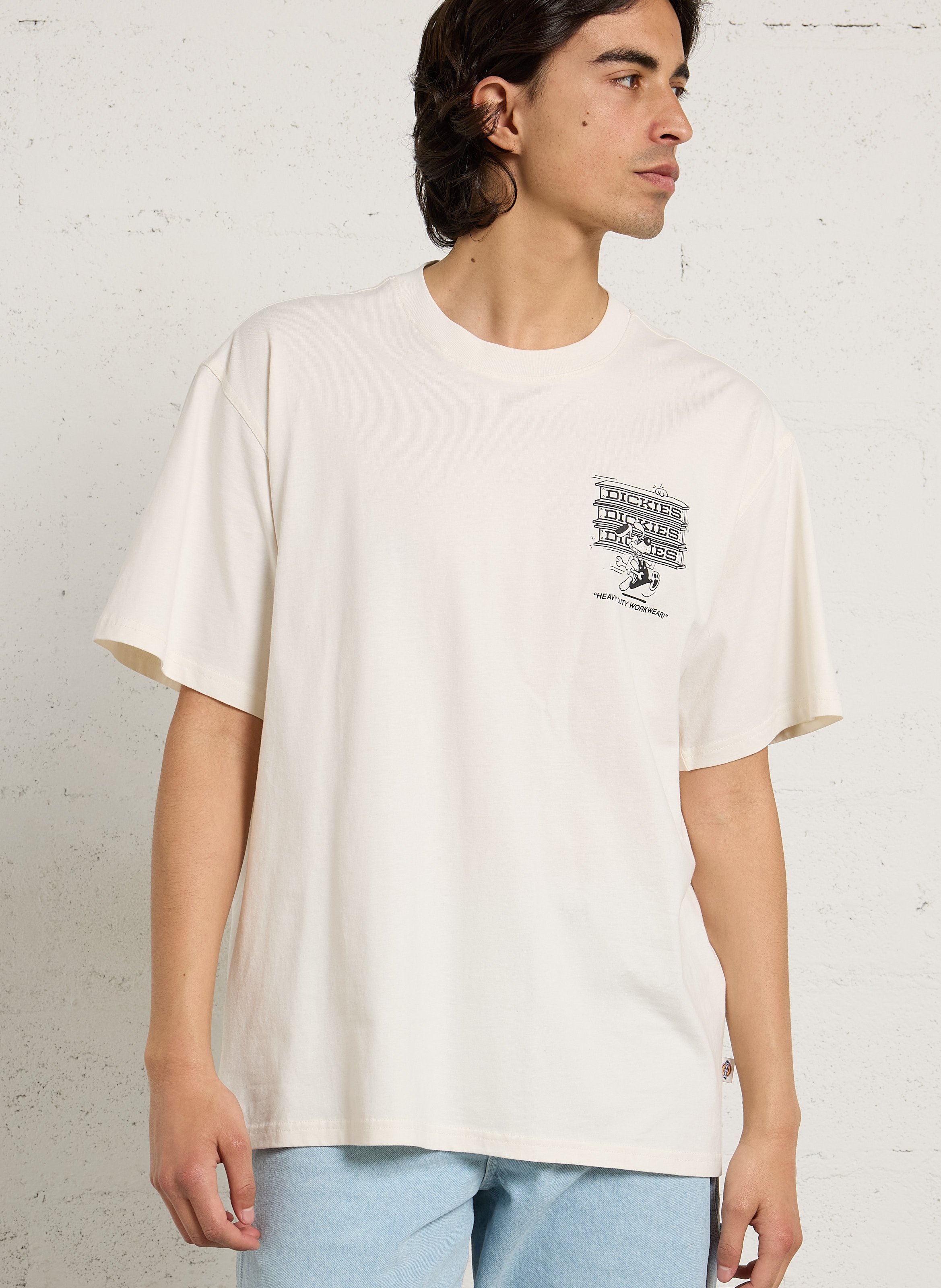 Effen T-shirt DICKIES Bruin