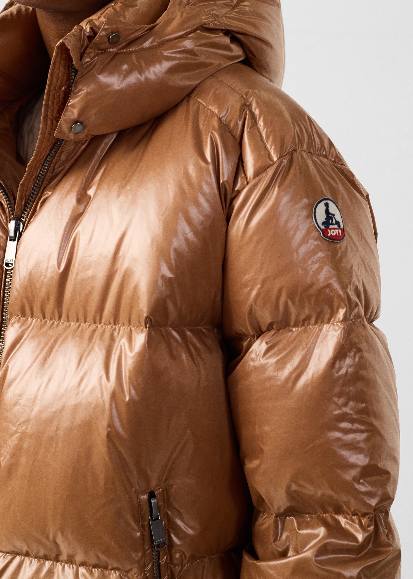 Doudoune grand froid puffer brillante quinn shiny JOTT Marron