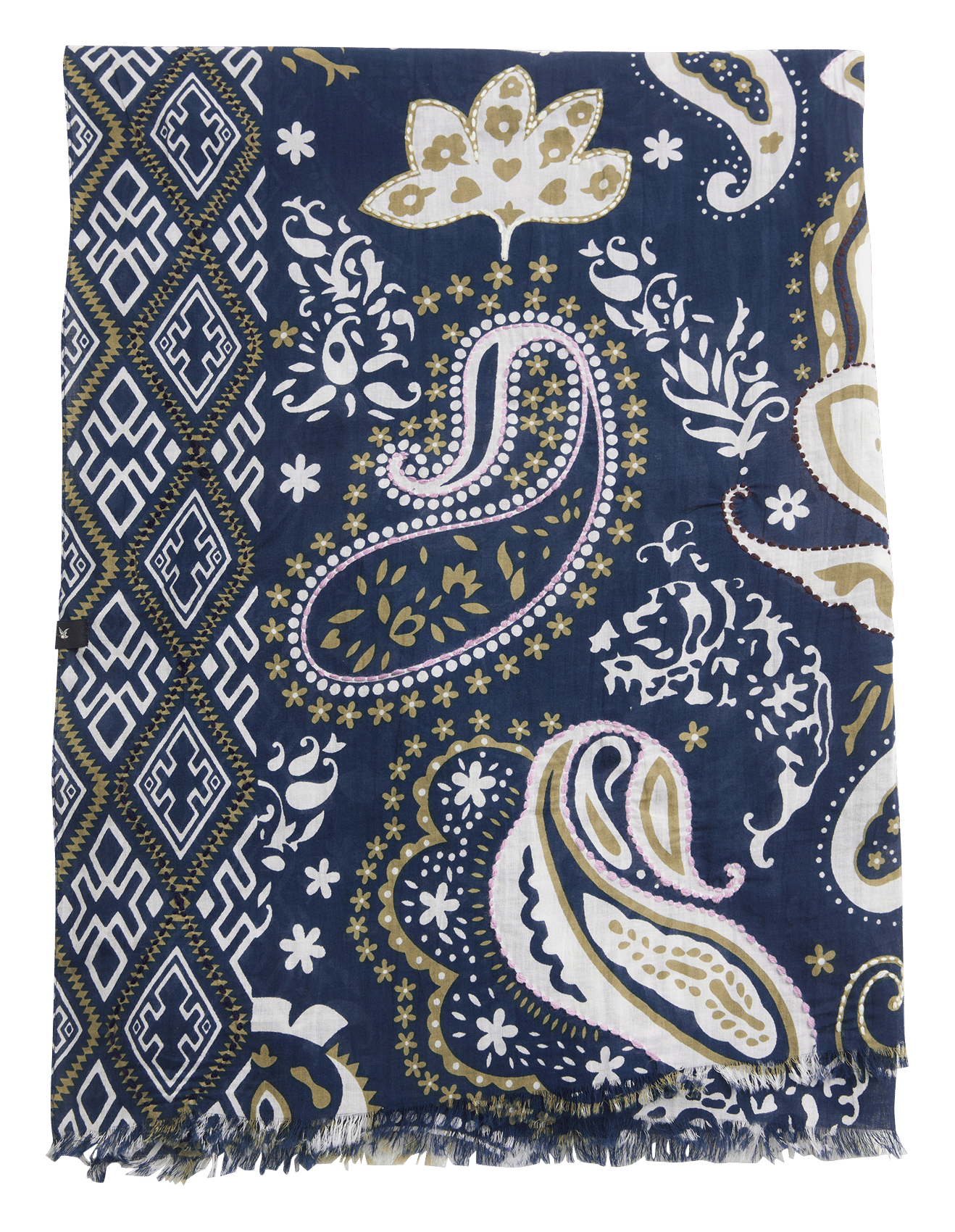 Foulard à imprimé floral en coton CHEVIGNON Bleu