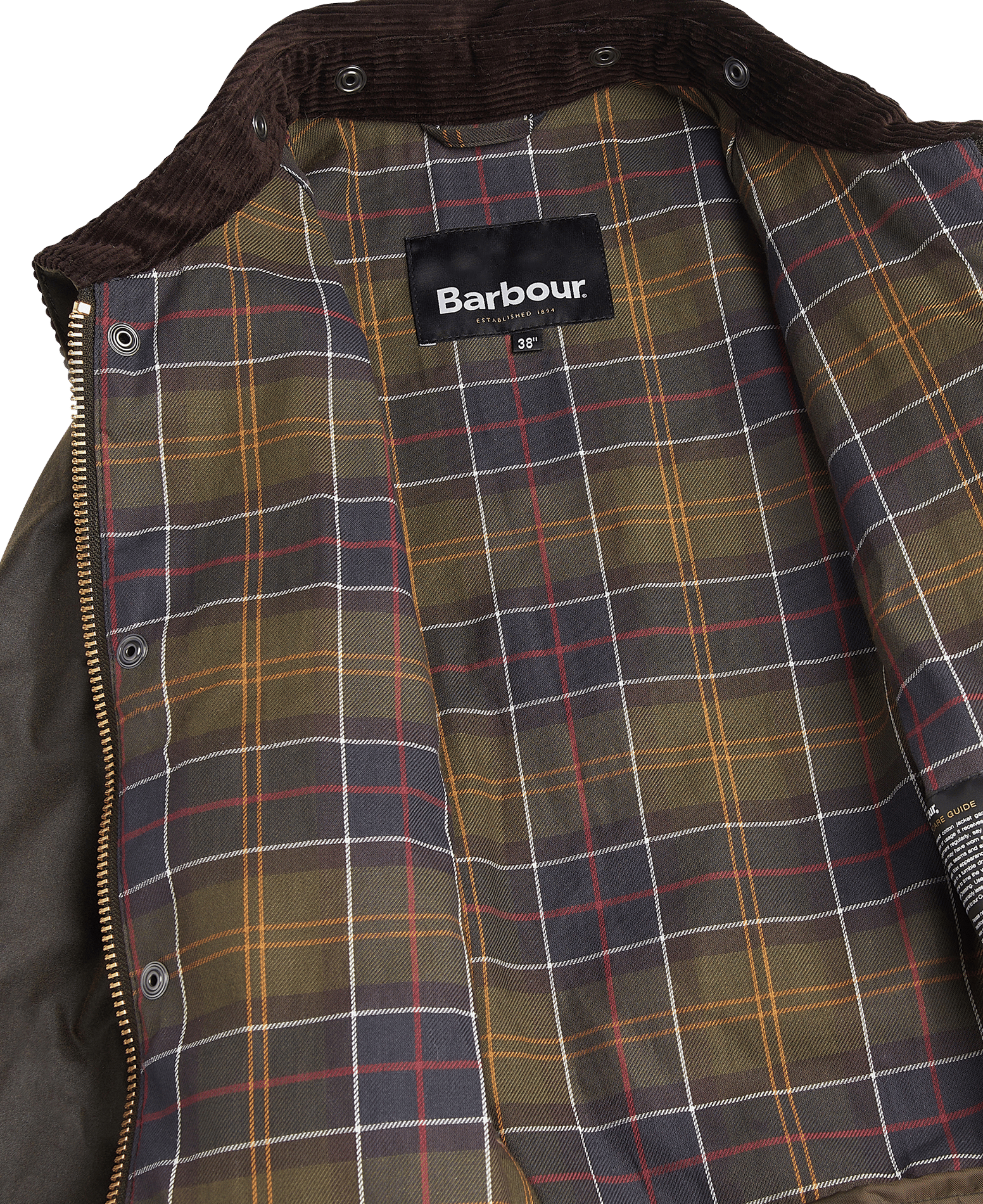 Recht katoenen jasje BARBOUR Kaki