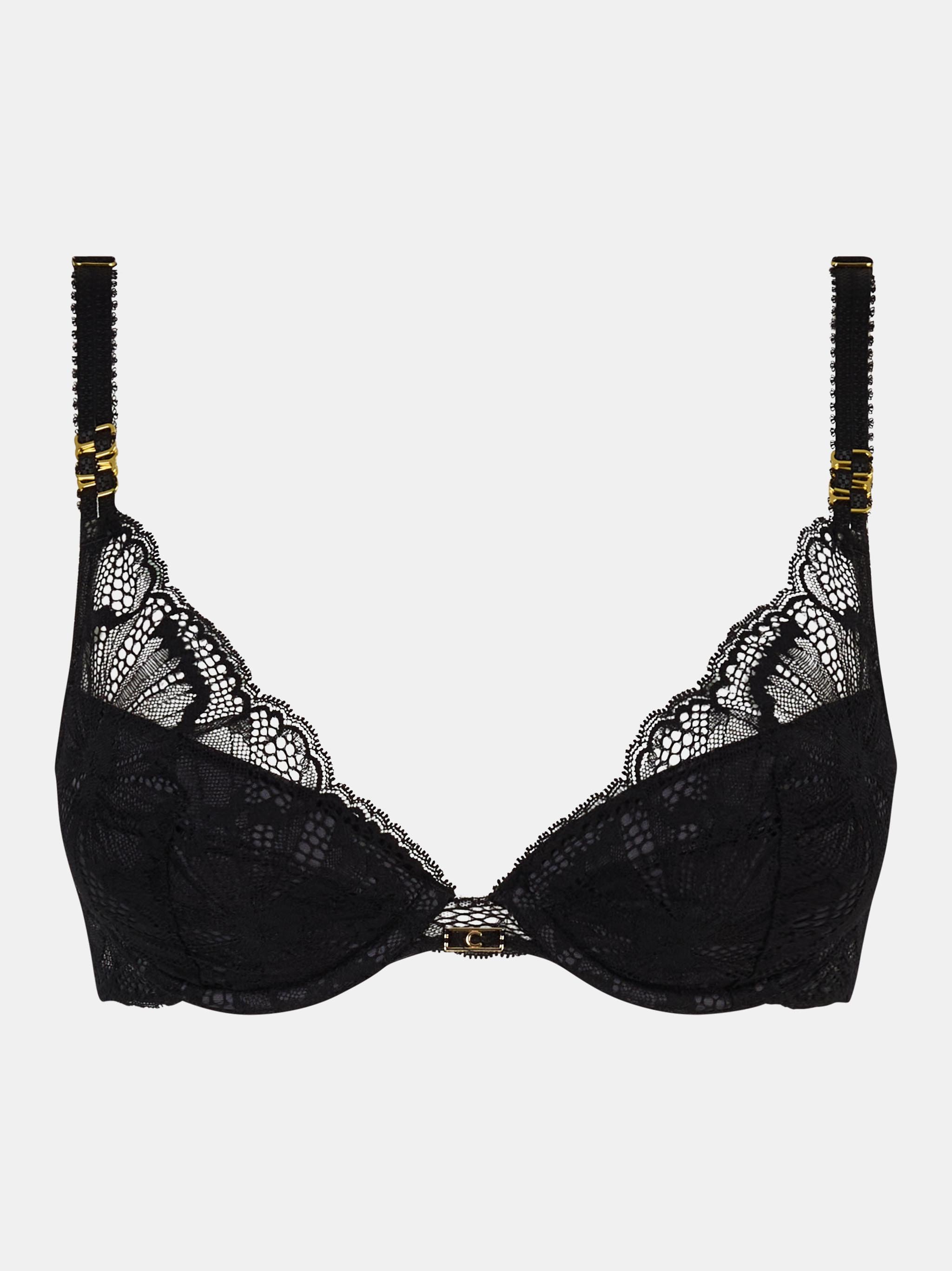 Push-up lace padded bra CHANTELLE Black