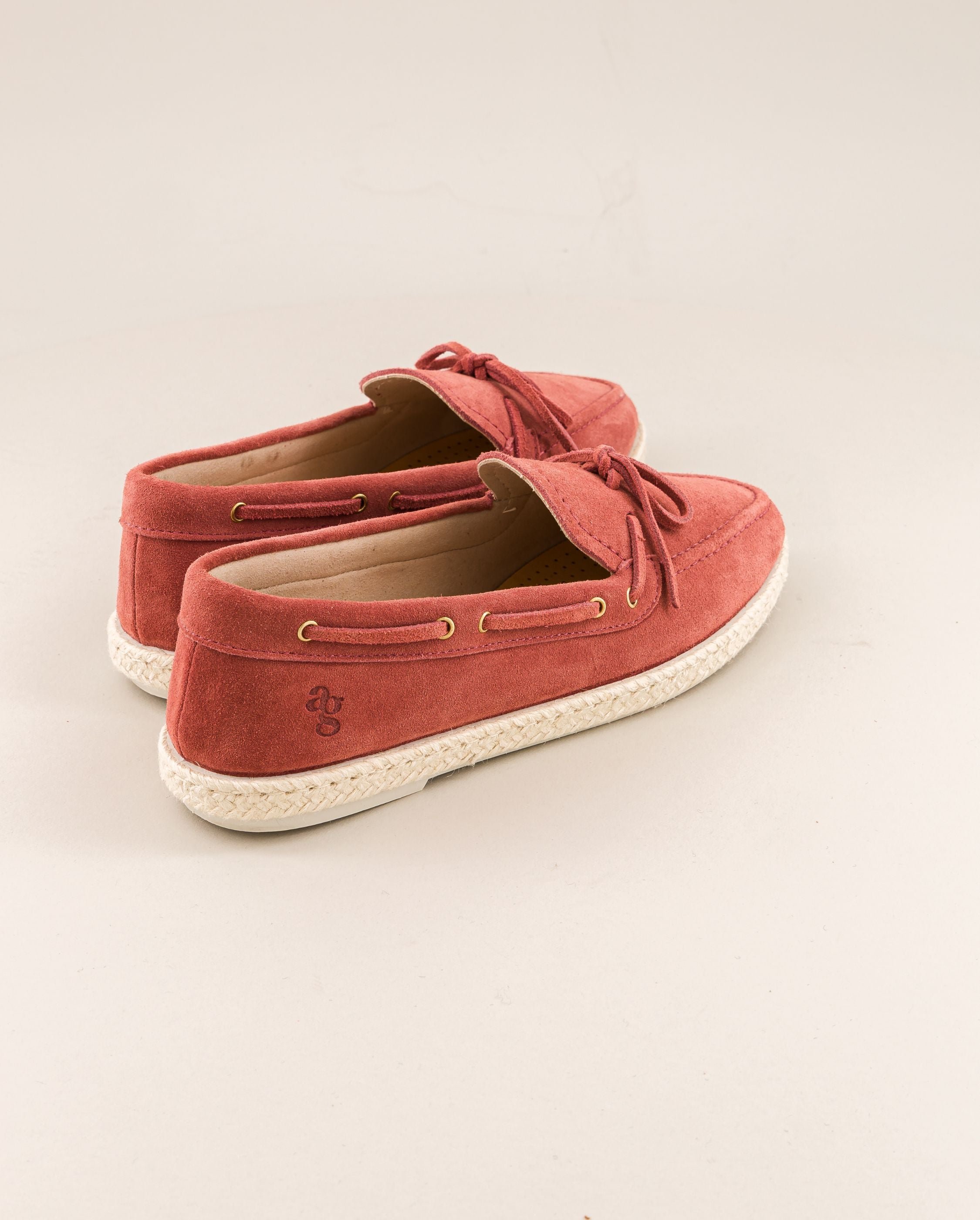 Betty women's terracotta leather boat shoe ANGARDE Brown