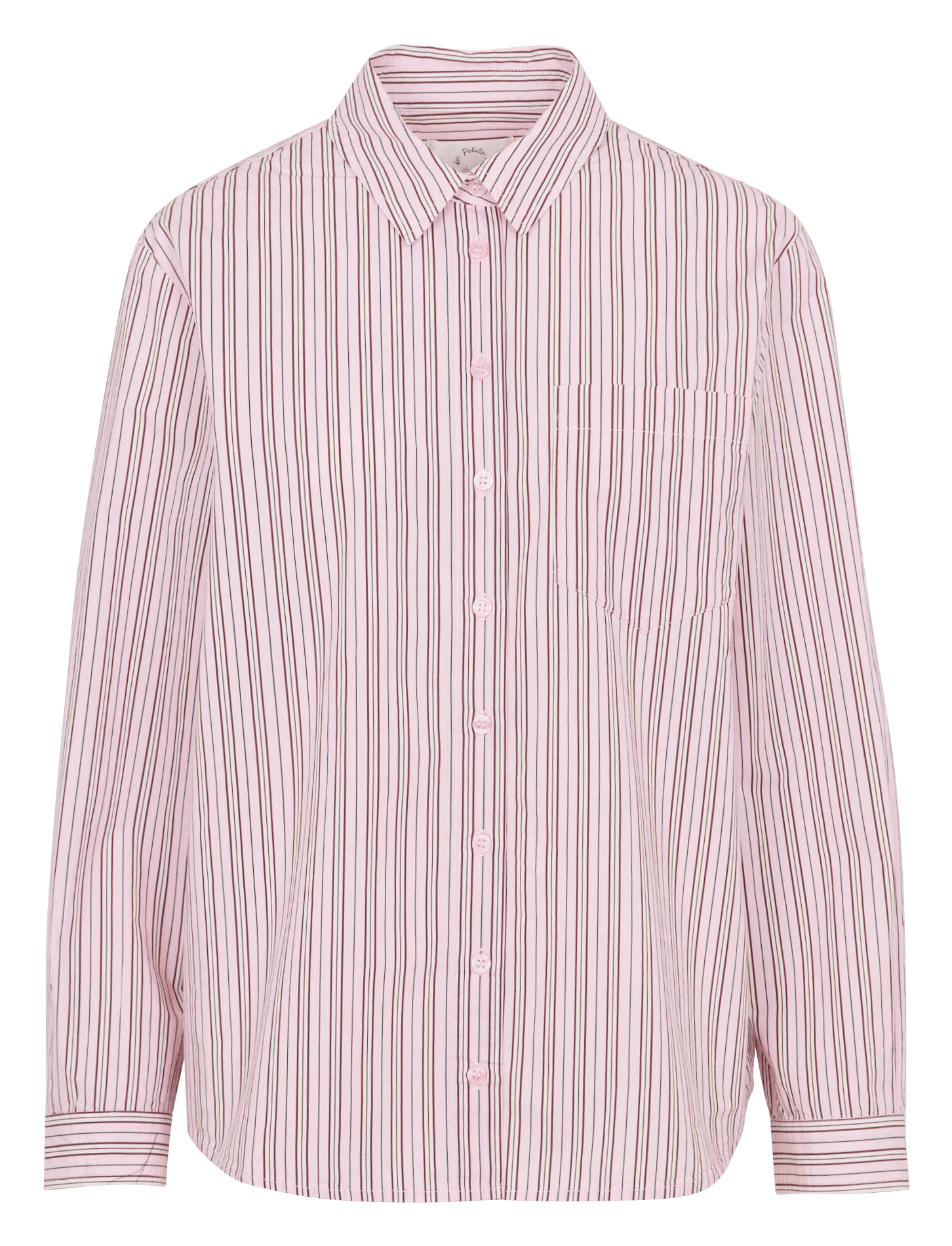 Striped cotton straight shirt DES PETITS HAUTS Multicolored