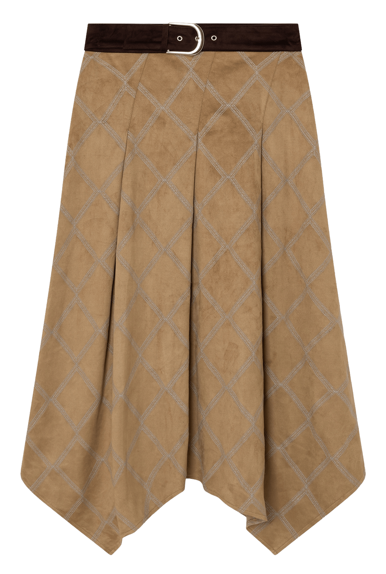 Jupe longue imprimée LAAGAM Beige