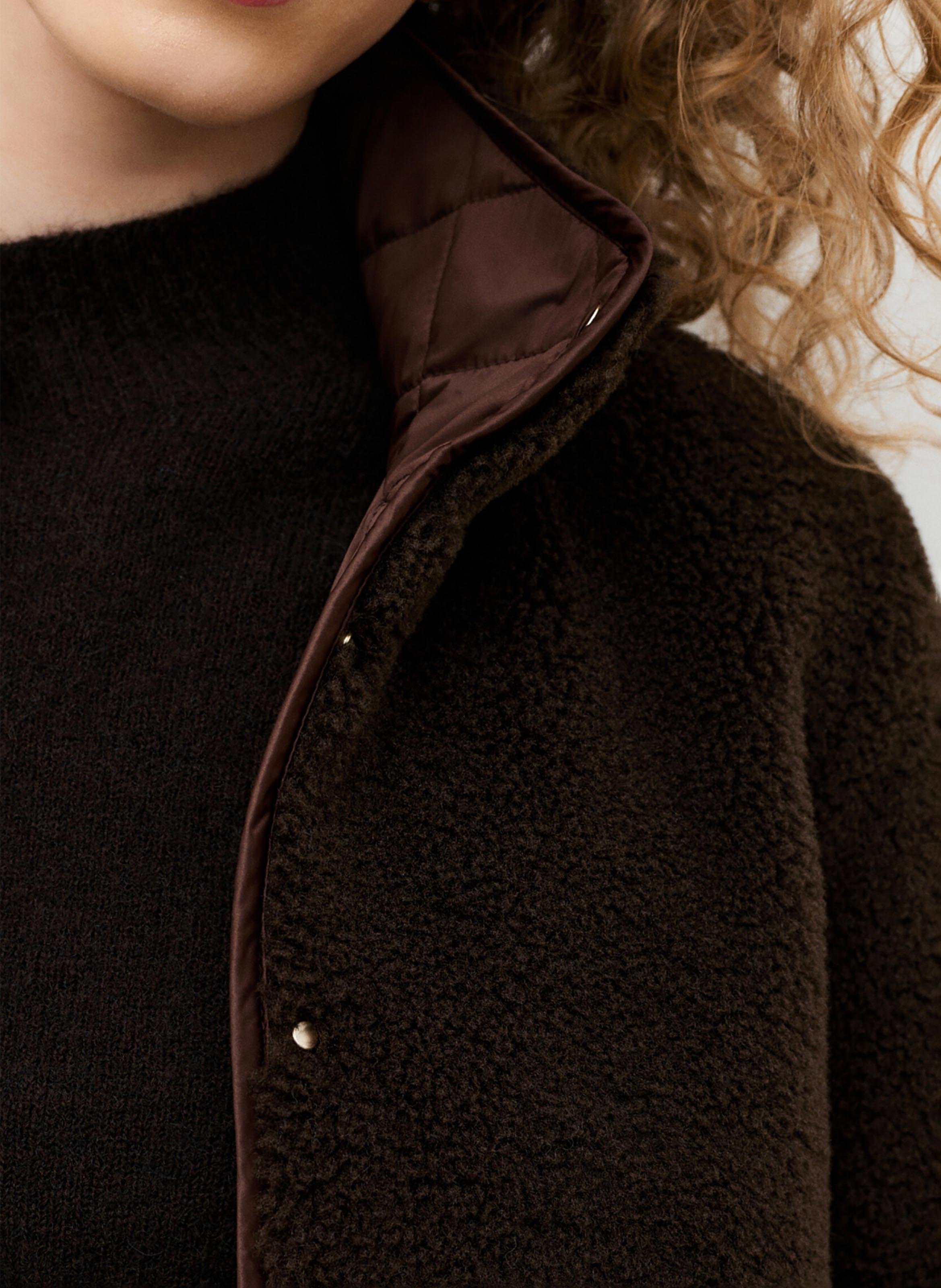 Veste droite réversible  CAROLL Brown