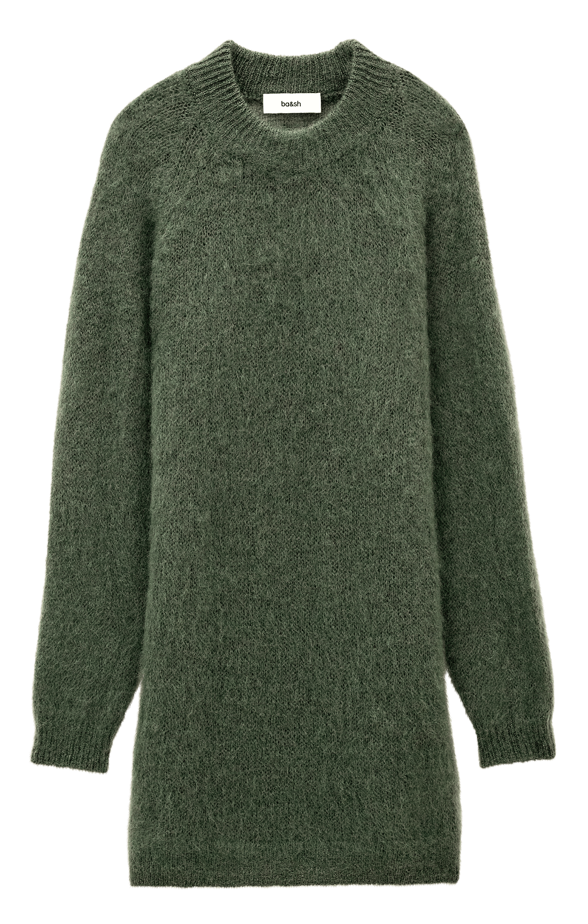Short wool-blend sweater dress BA&SH Khaki