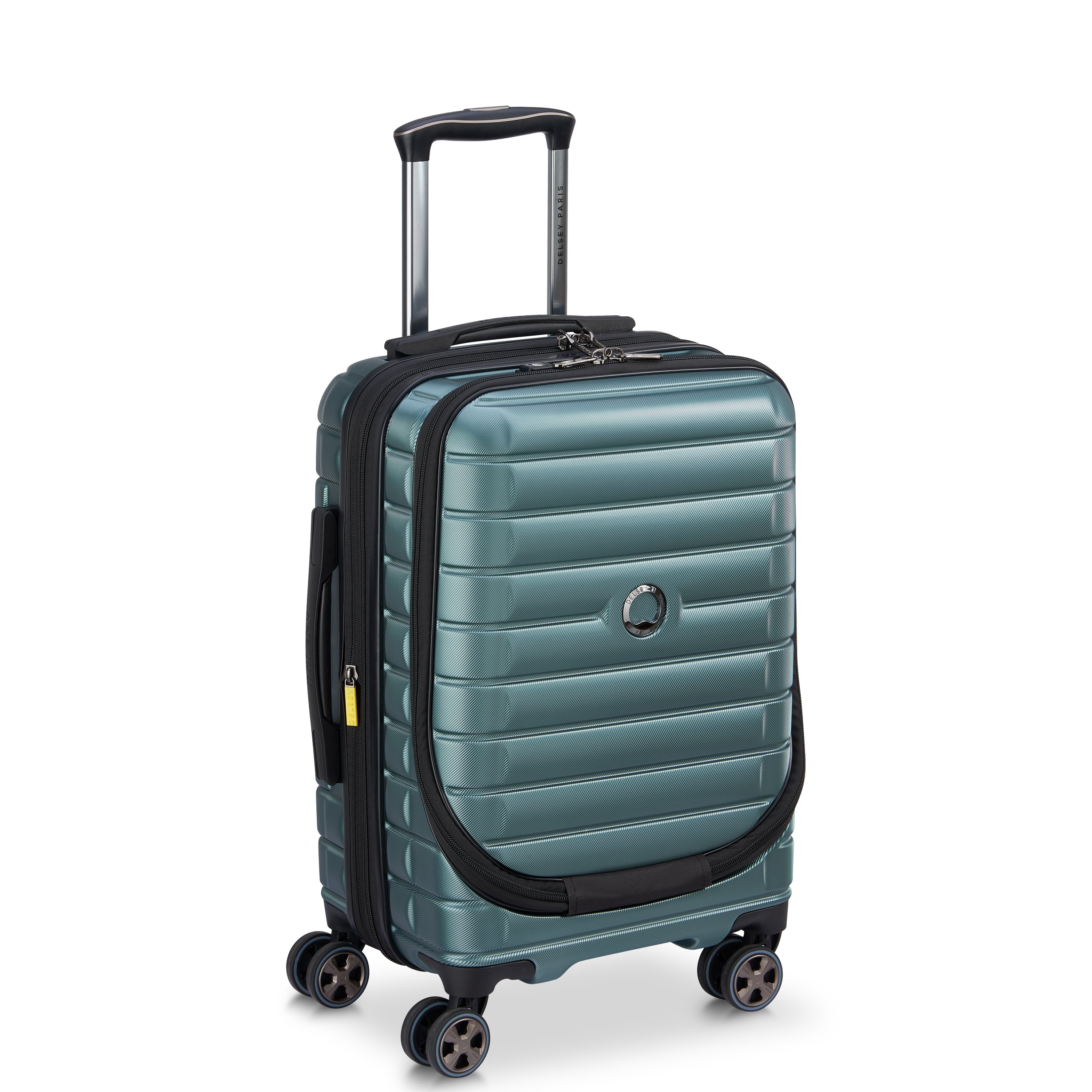 Rigid cabin suitcase Green