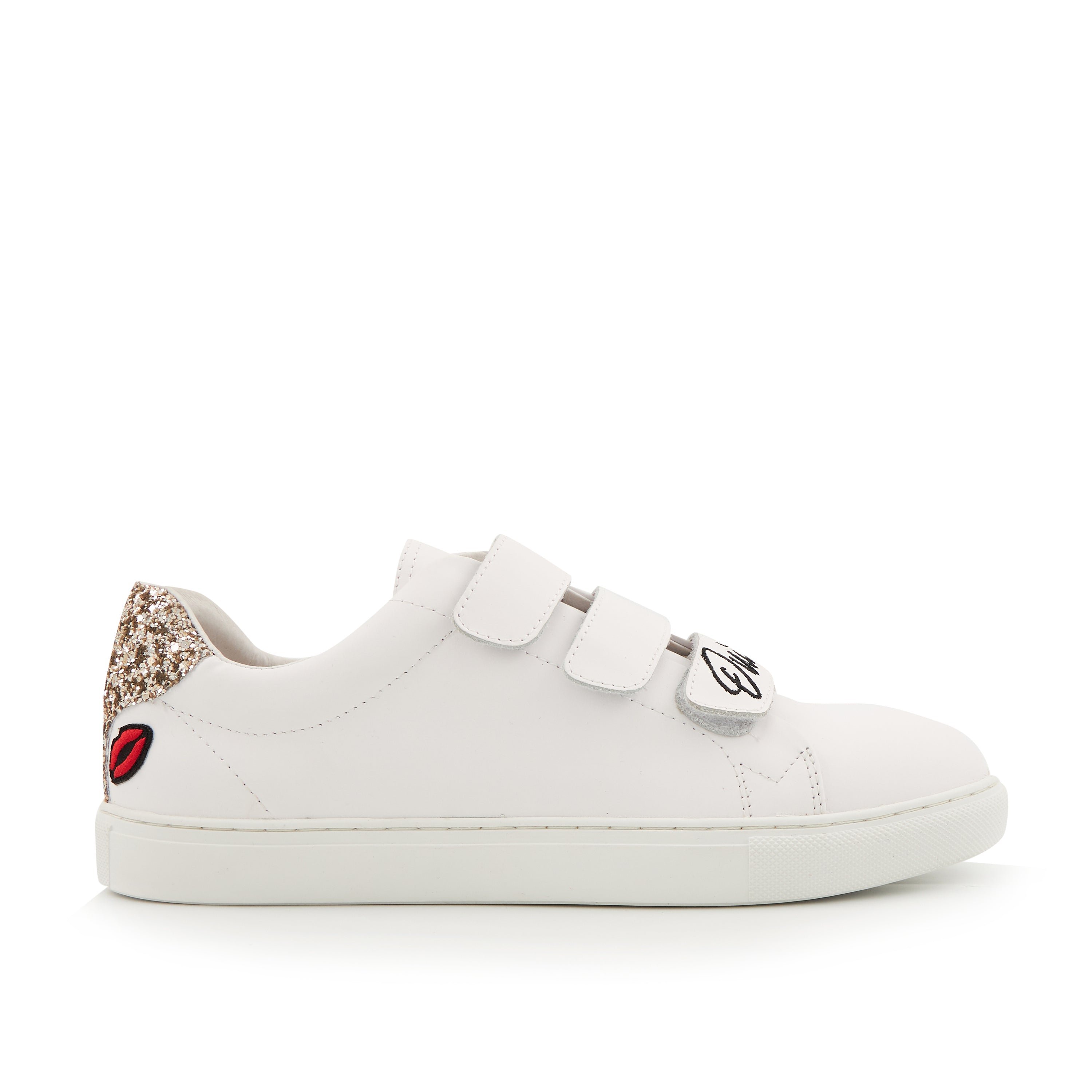 Leather sneakers BONS BAISERS PARIS White