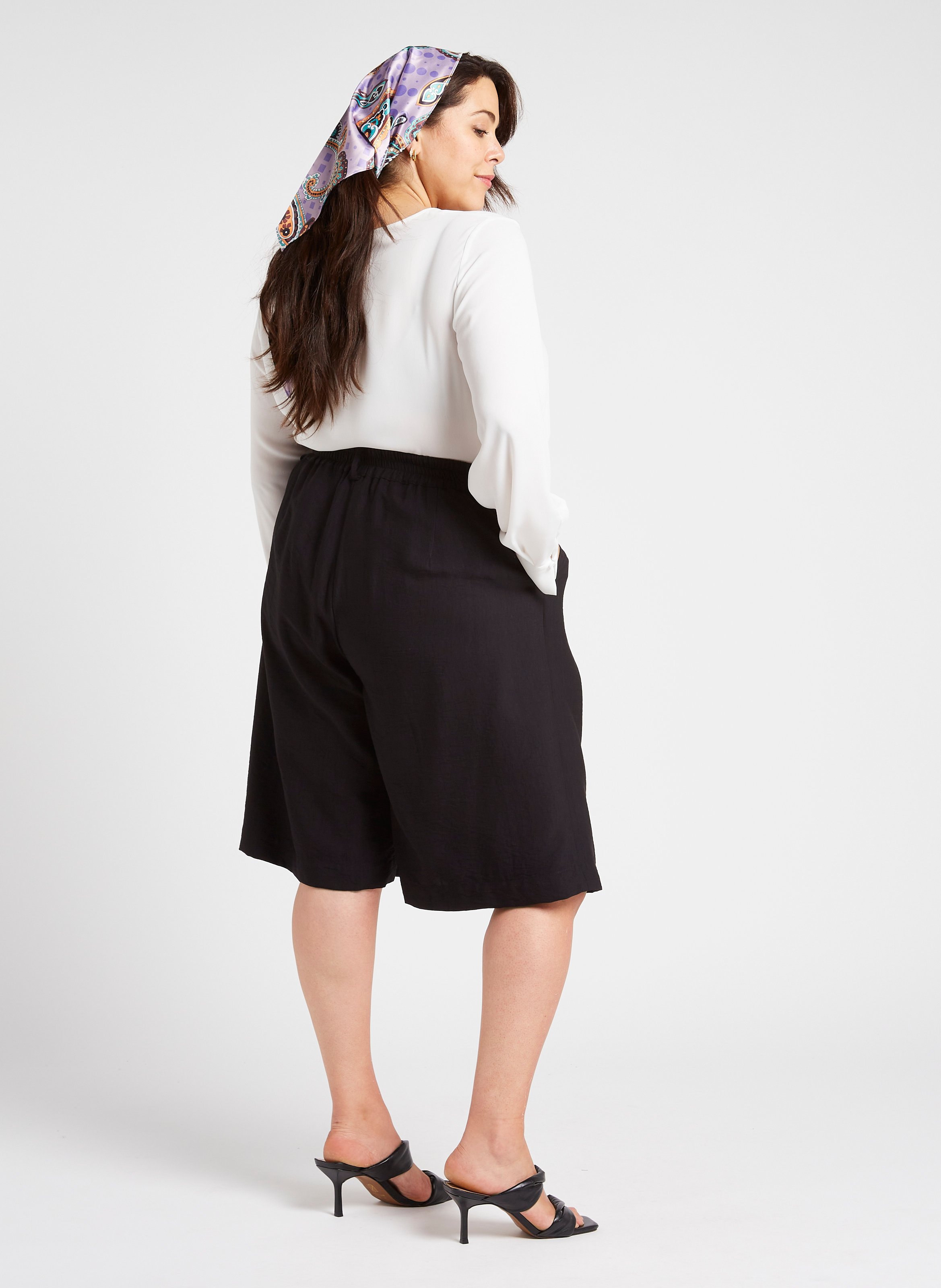 Rechte bermuda MAT FASHION Zwart