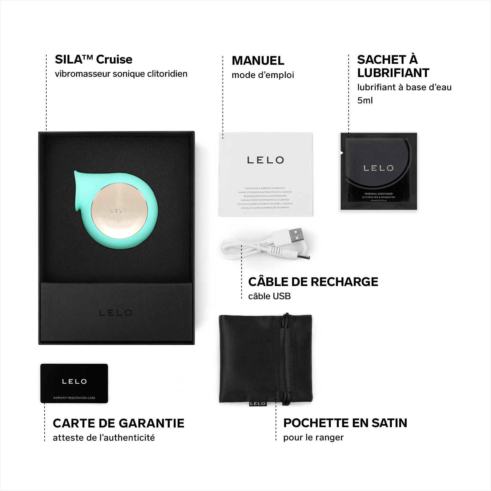 Sonic clitoral stimulator LELO Bleu