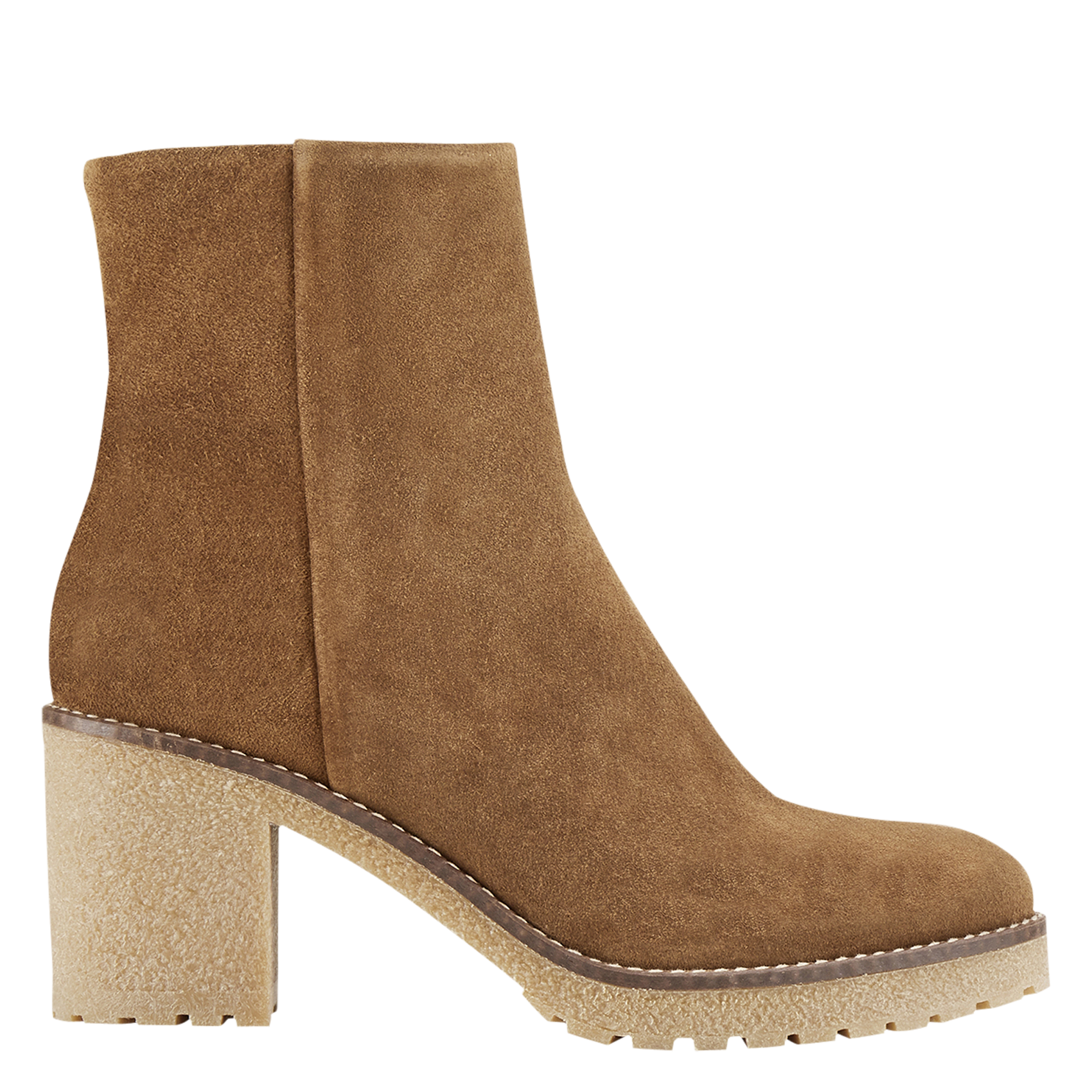 Stiefeletten aus Veloursleder COSMOPARIS Braun