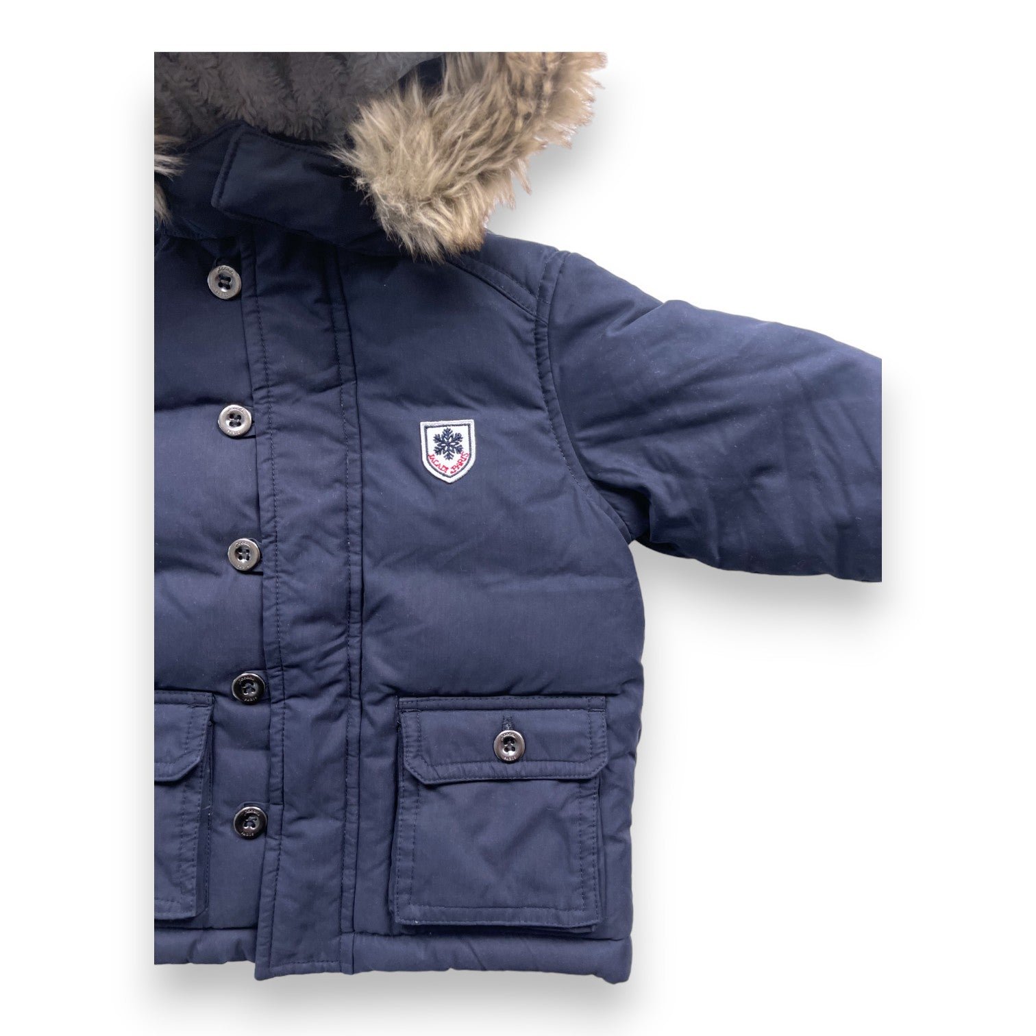 Blue Baby Raincoat - 12 months JACADI - Seconde Main Blue