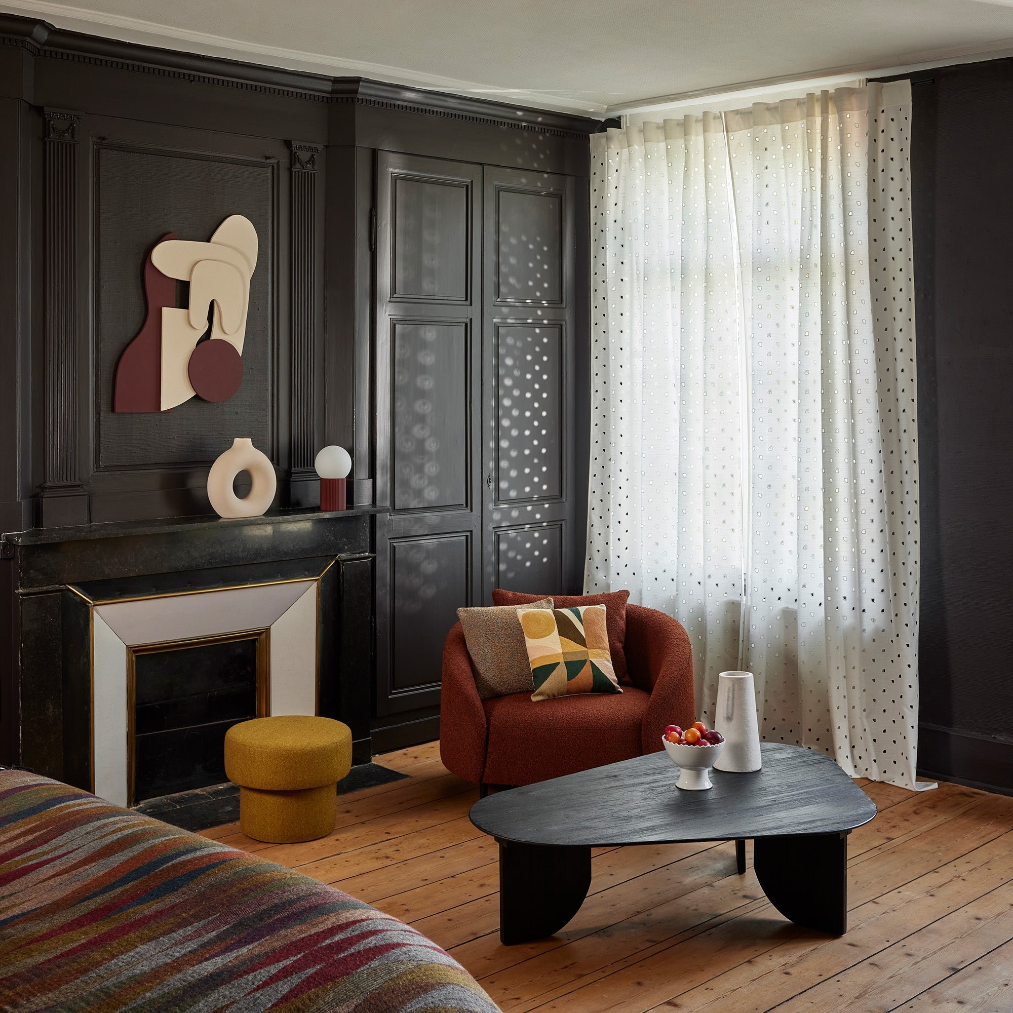 Curtain with loops MADURA Beige