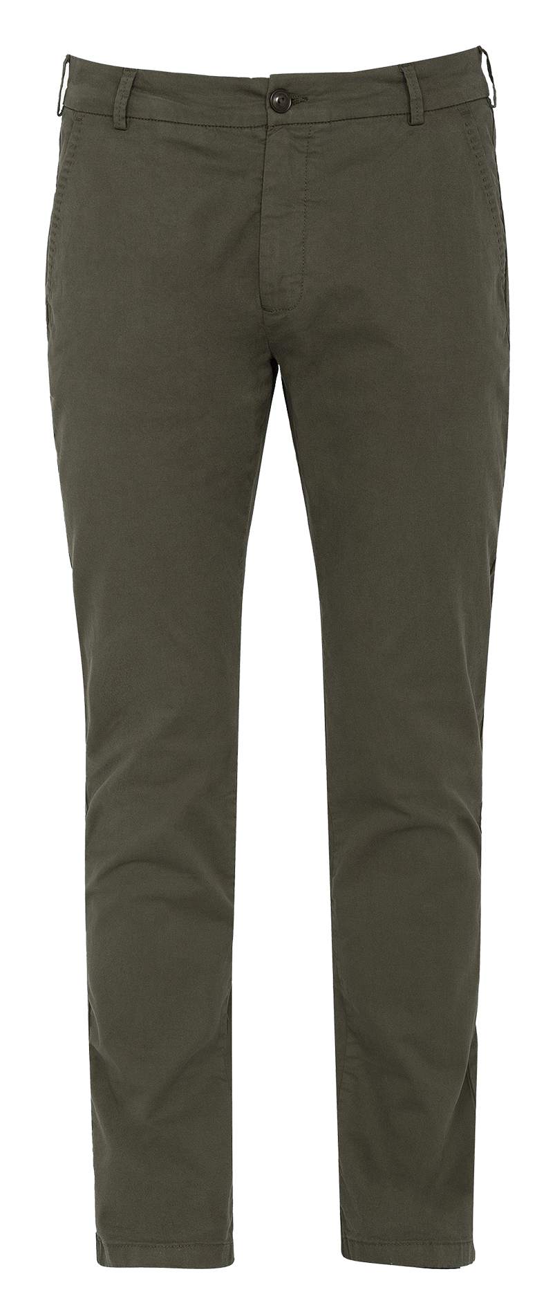 Chino regular-fit en coton stretch  Dark kaki