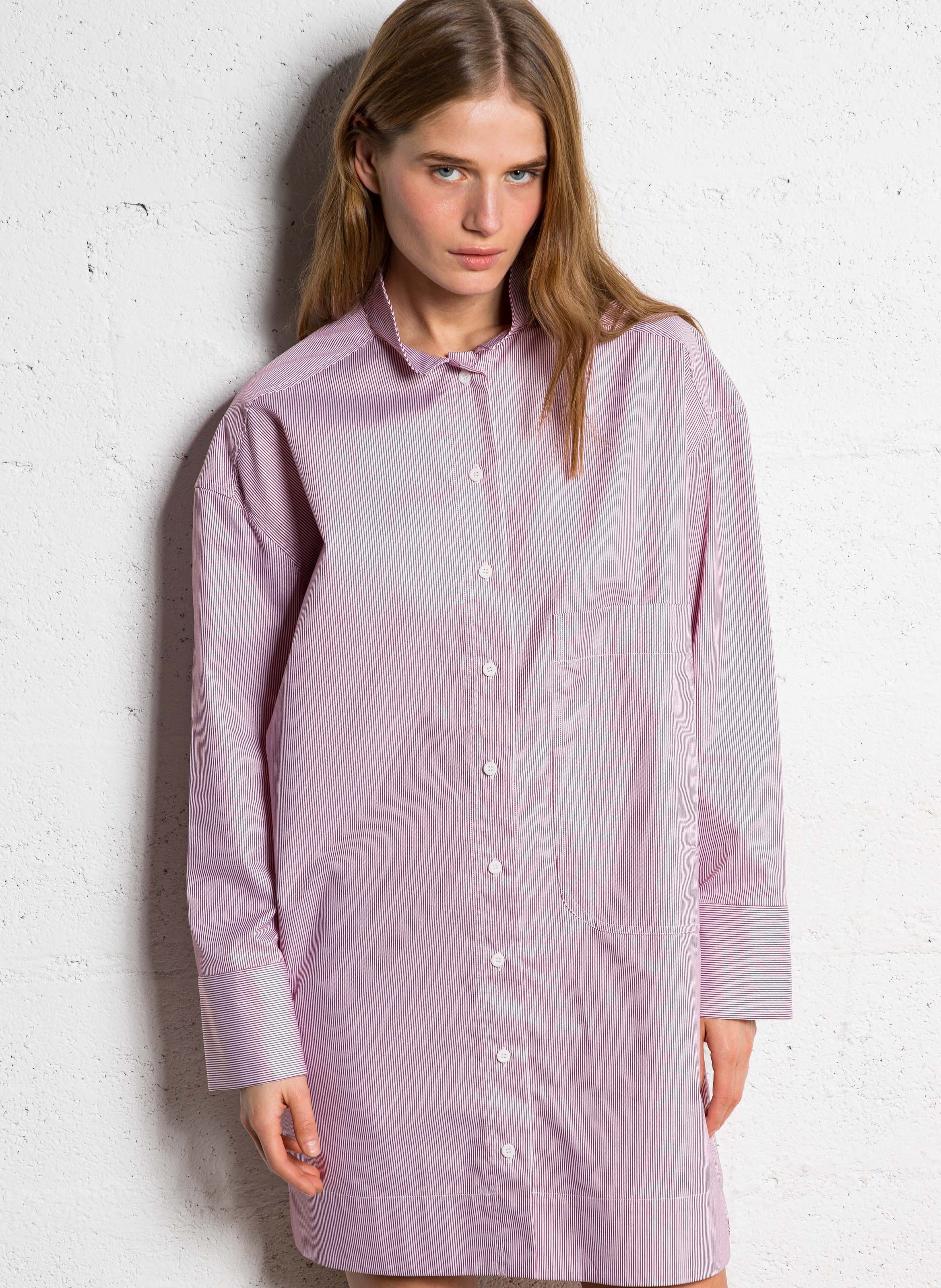 Short striped cotton dress MARGAUX LONNBERG Multicolored