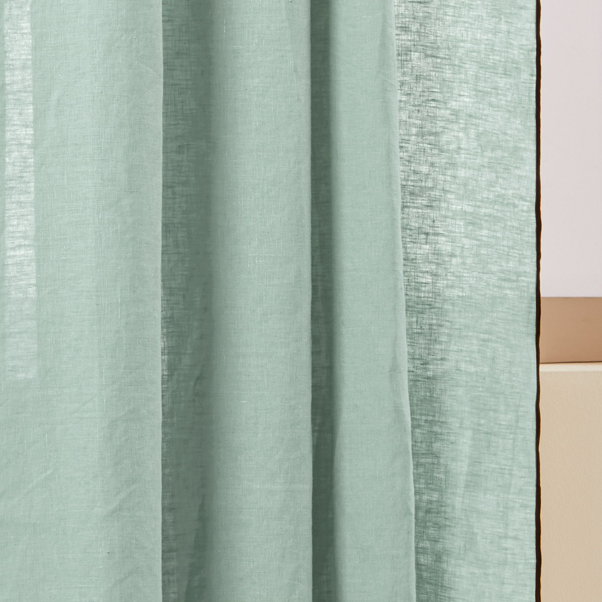 Curtain with gathering tape MADURA Green