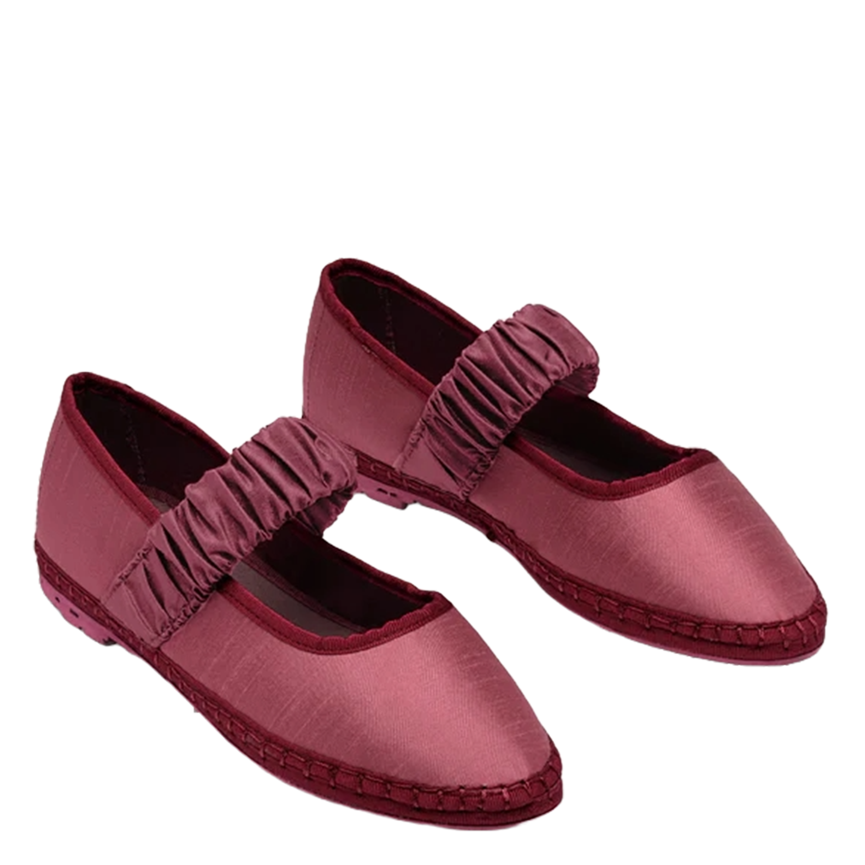 Cotton velvet ballet flats FLABELUS Pink