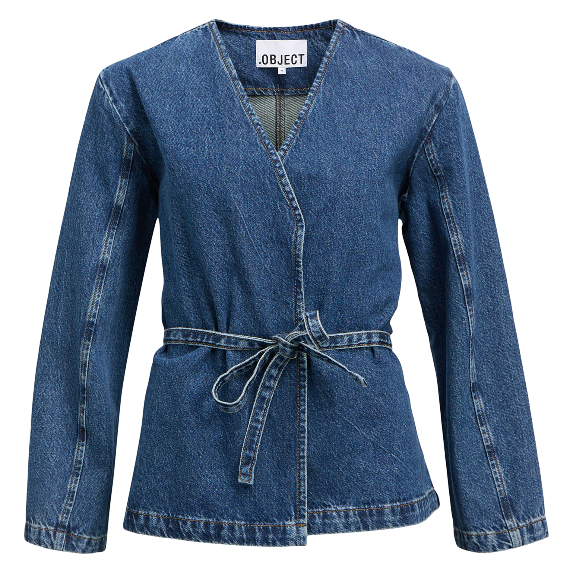 Kimono-Jeansjacke OBJECT Blau