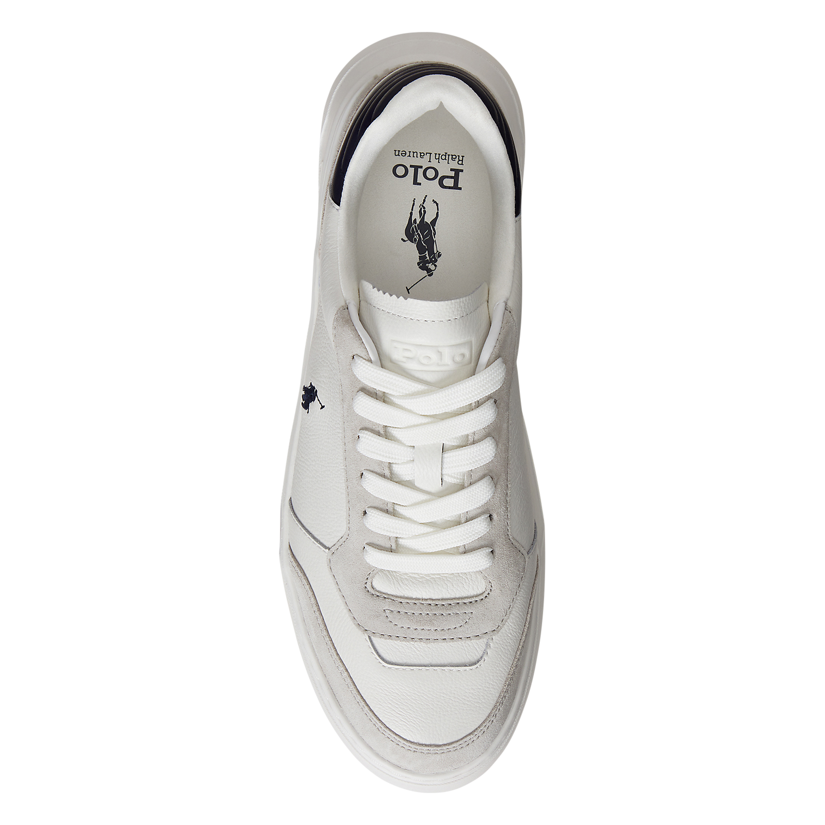 Baskets basses en cuit POLO RALPH LAUREN Blanc