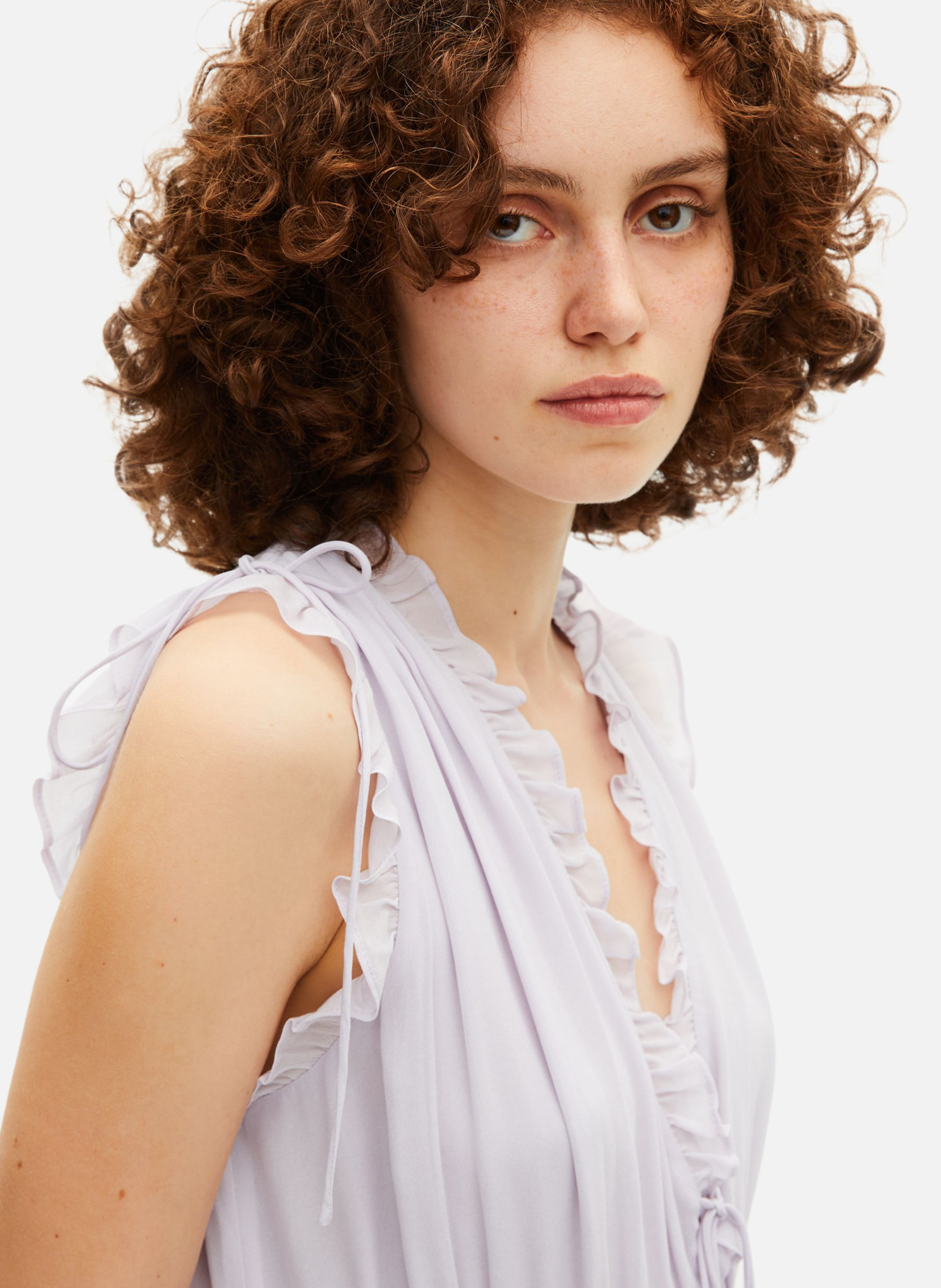 Short dress with ruffles THE KOOPLES Purple