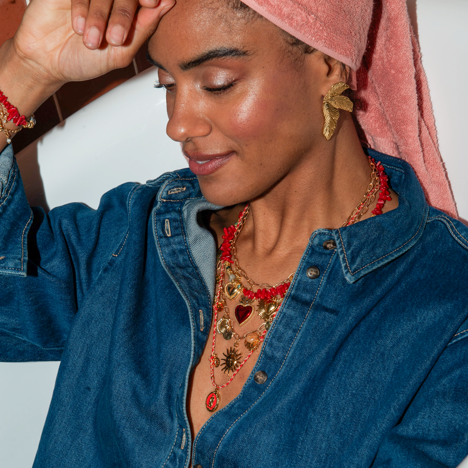 Collier heishi - anna L'ATELIER DES DAMES Doré