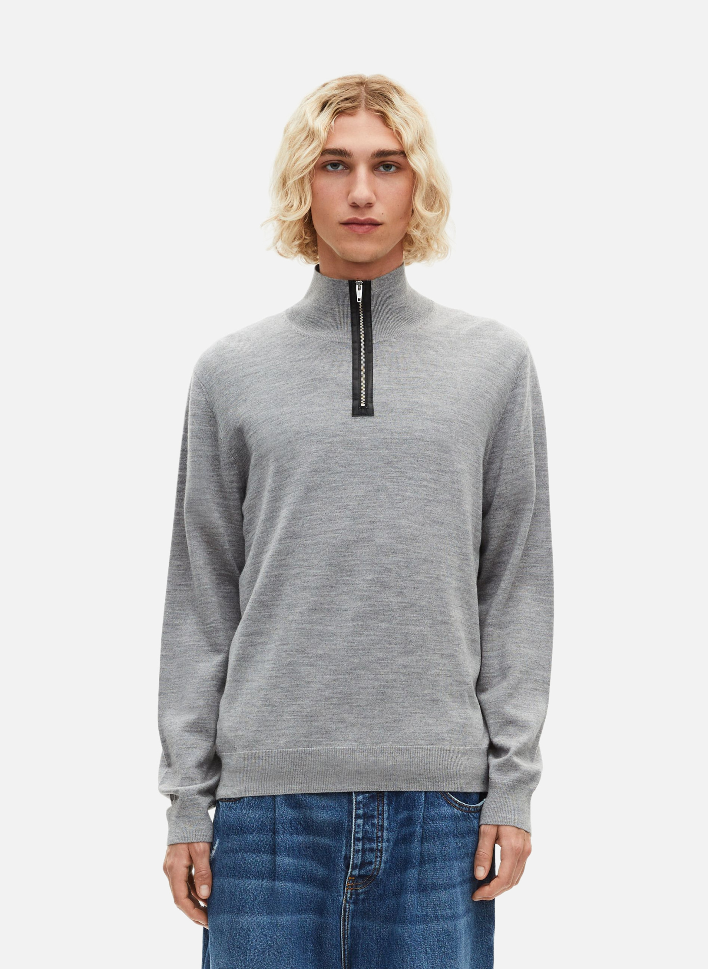 Elena high-neck sweater THE KOOPLES Grey