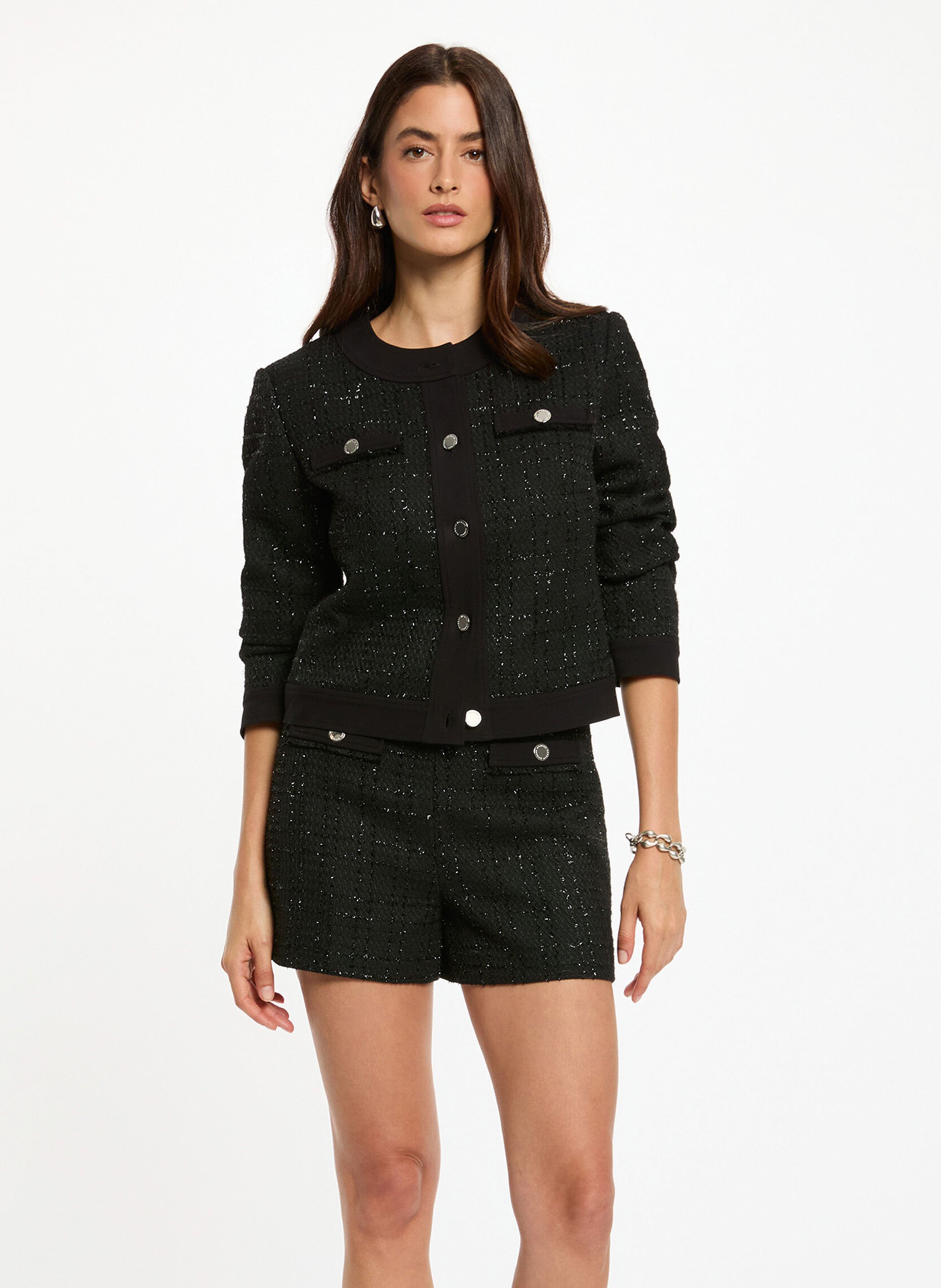 Round-neck jacket MORGAN Black