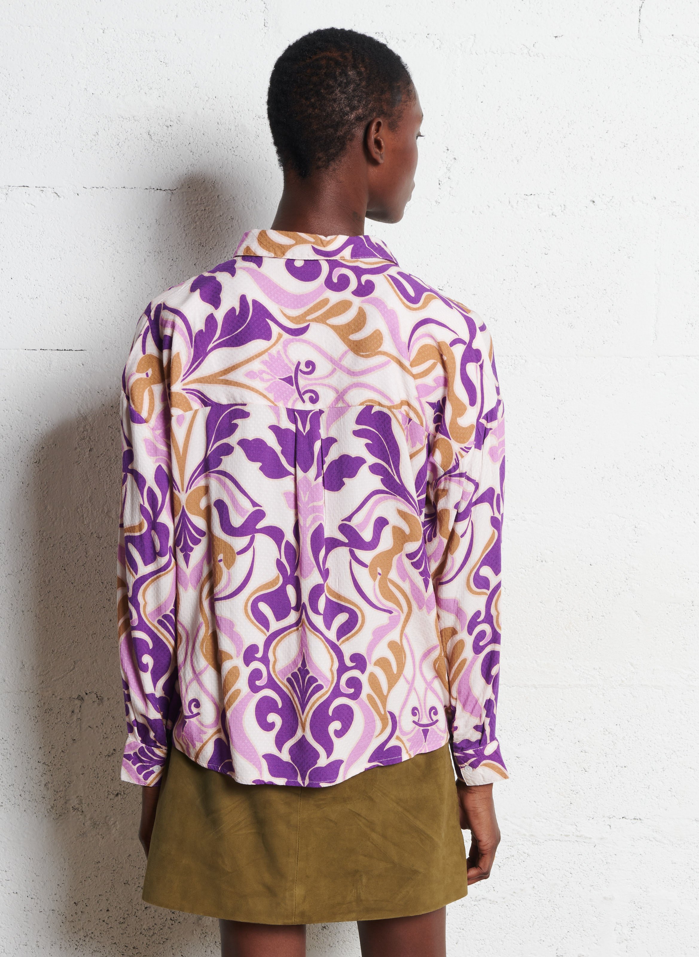 Chemise col classique  LA PETITE ETOILE Violet