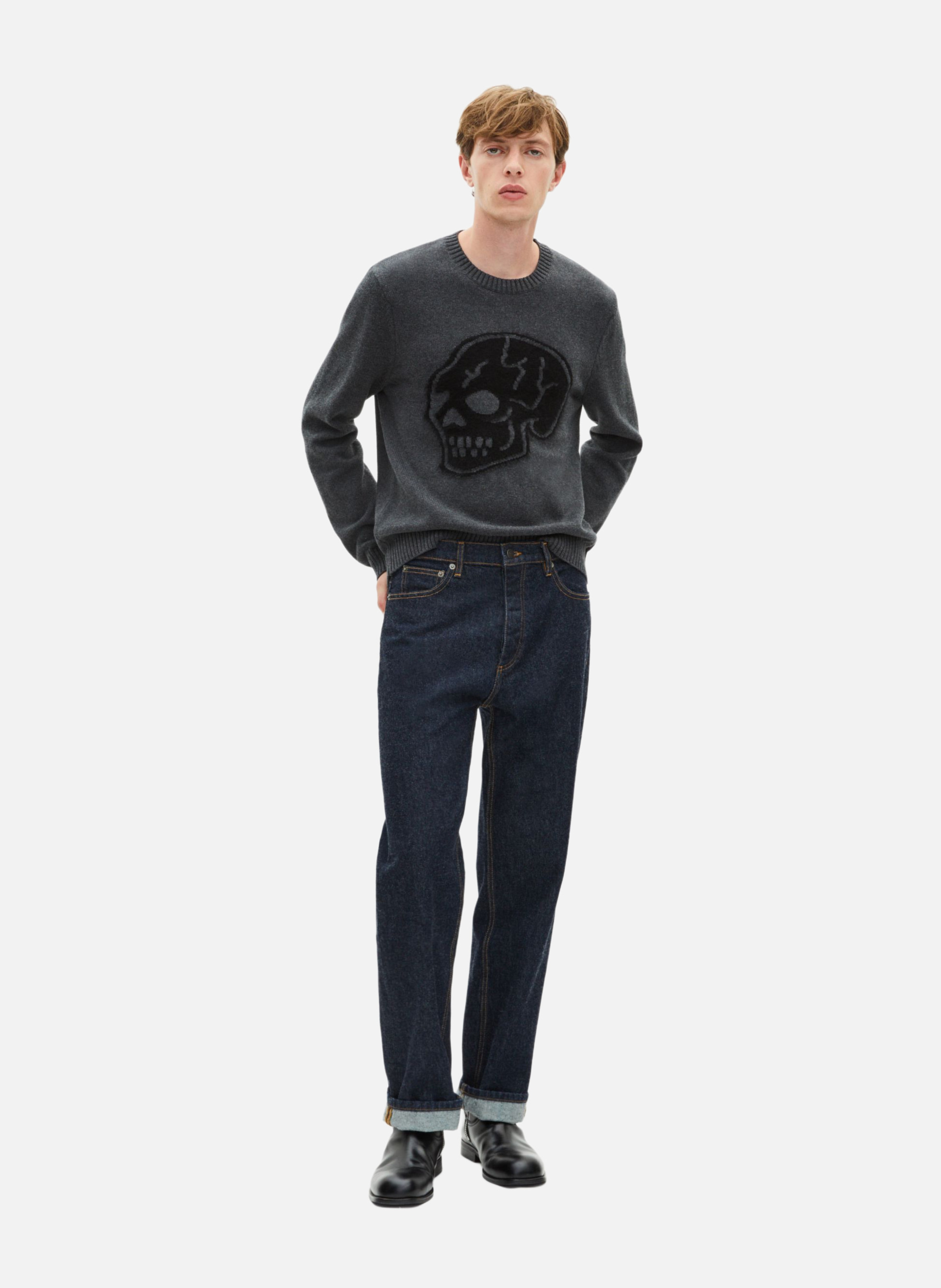 Cotton pullover THE KOOPLES Grey