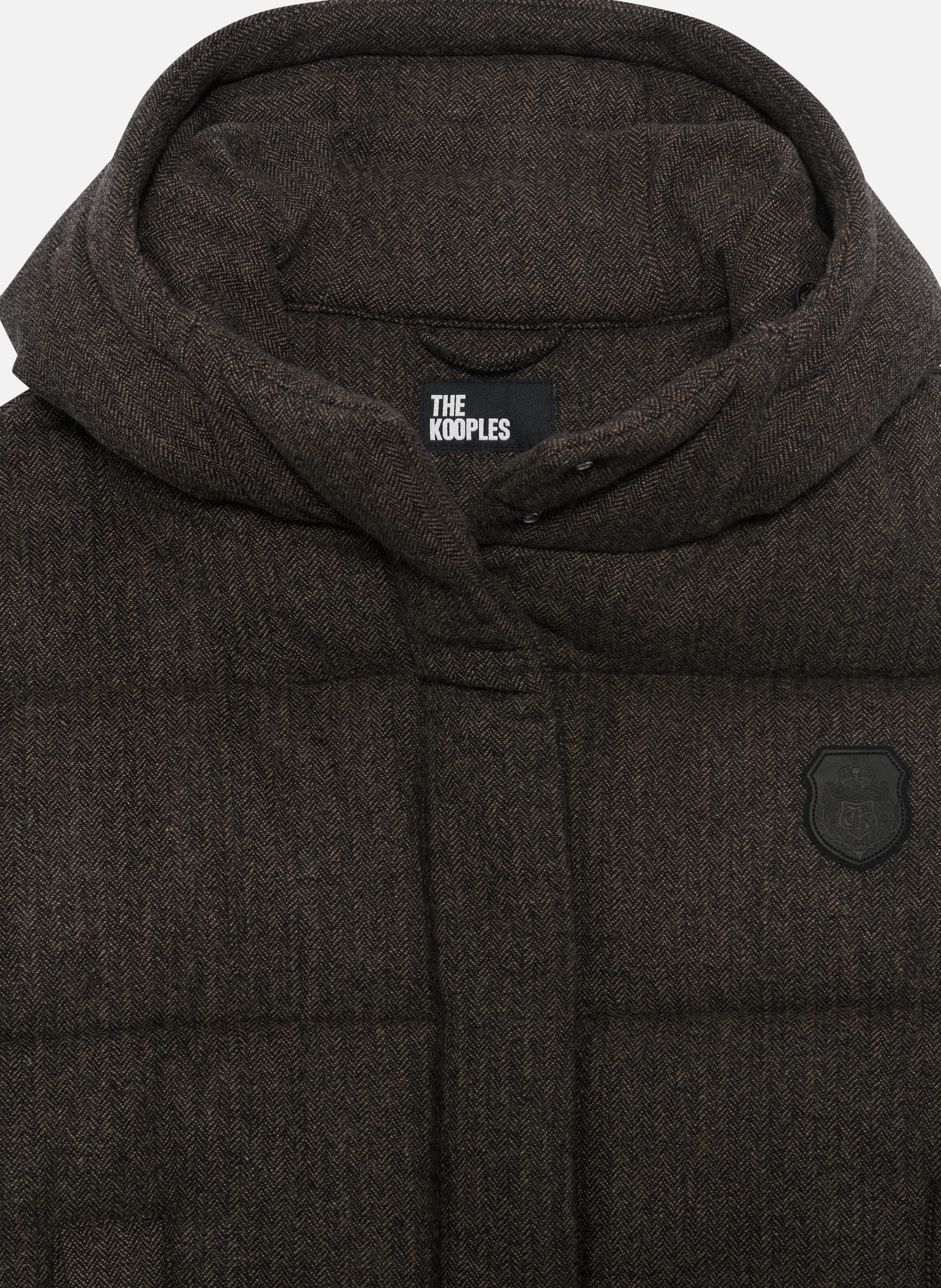 Short wool puffer jacket THE KOOPLES Grey