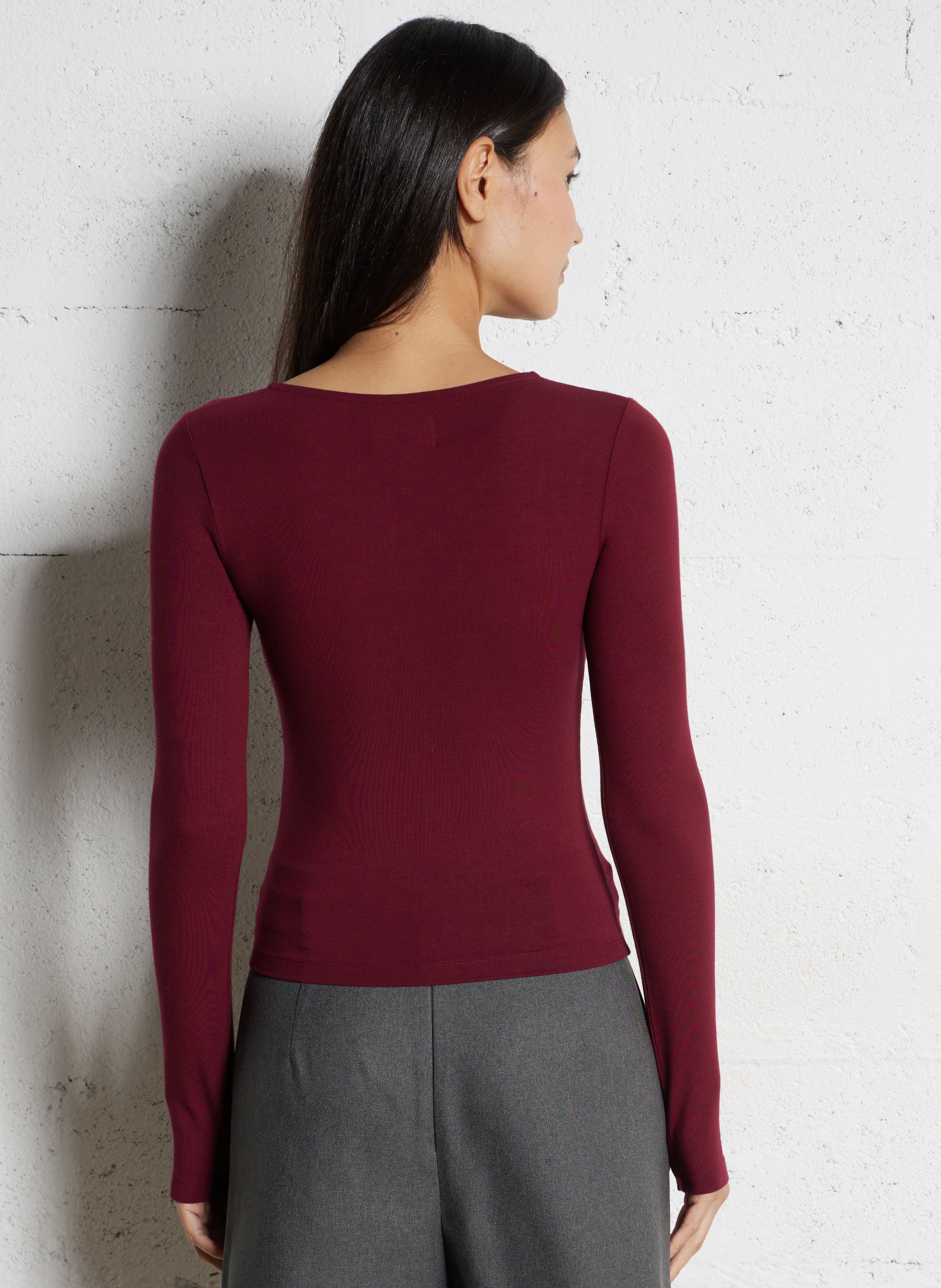 Tee-shirt droit col rond DAMSON MADDER Rouge