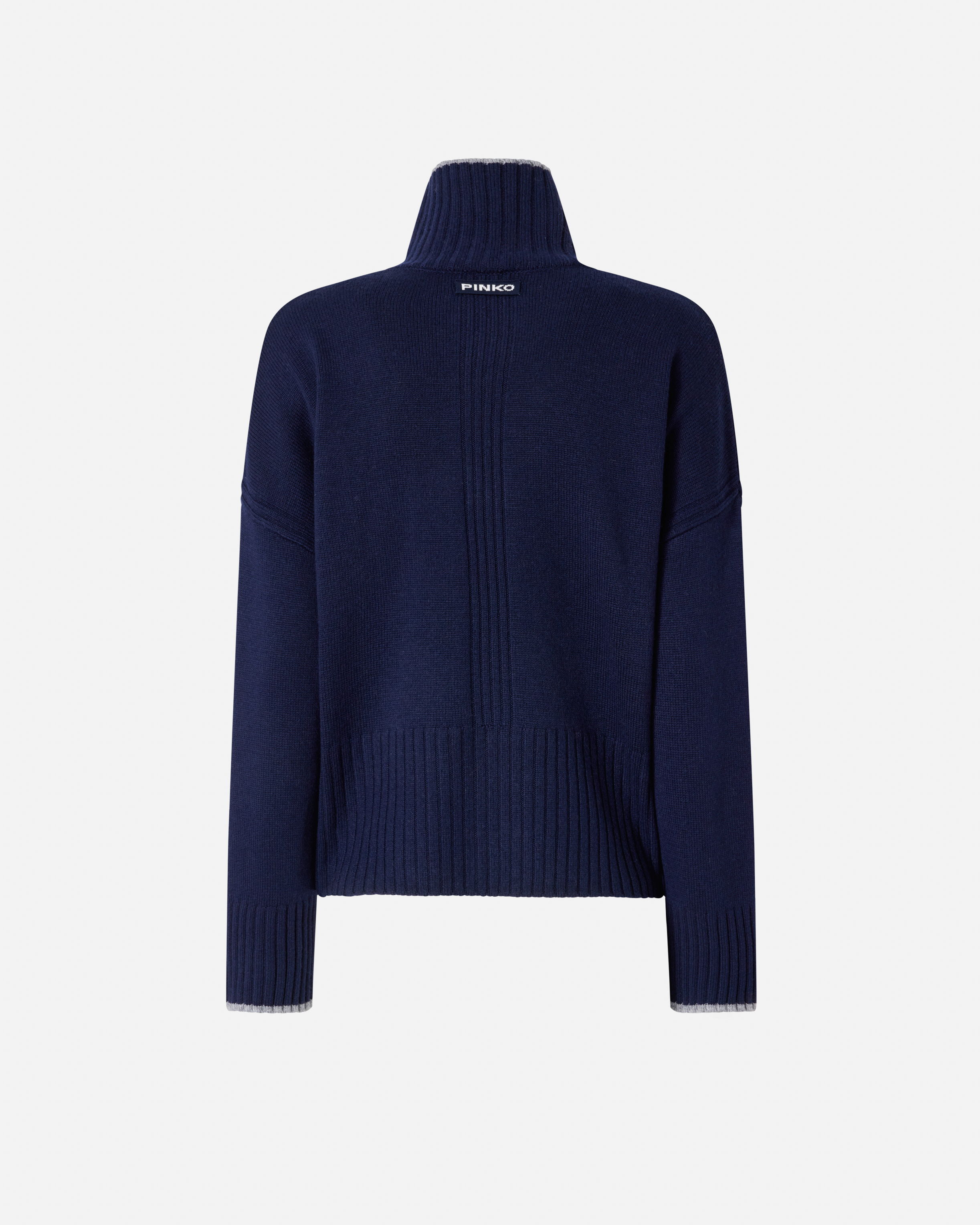 Knit turtleneck sweater PINKO Blue
