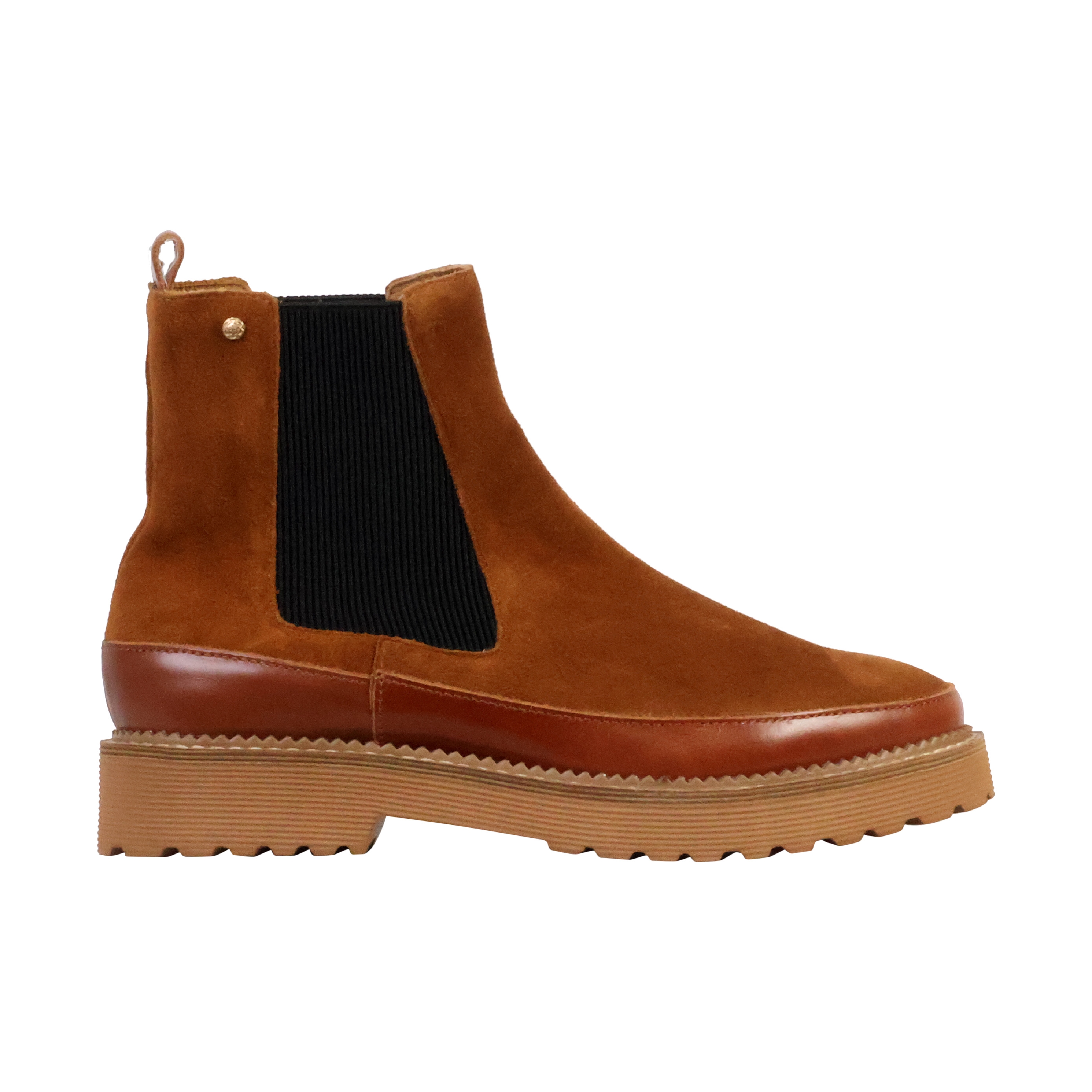 Olivia leather ankle boot  Cognac