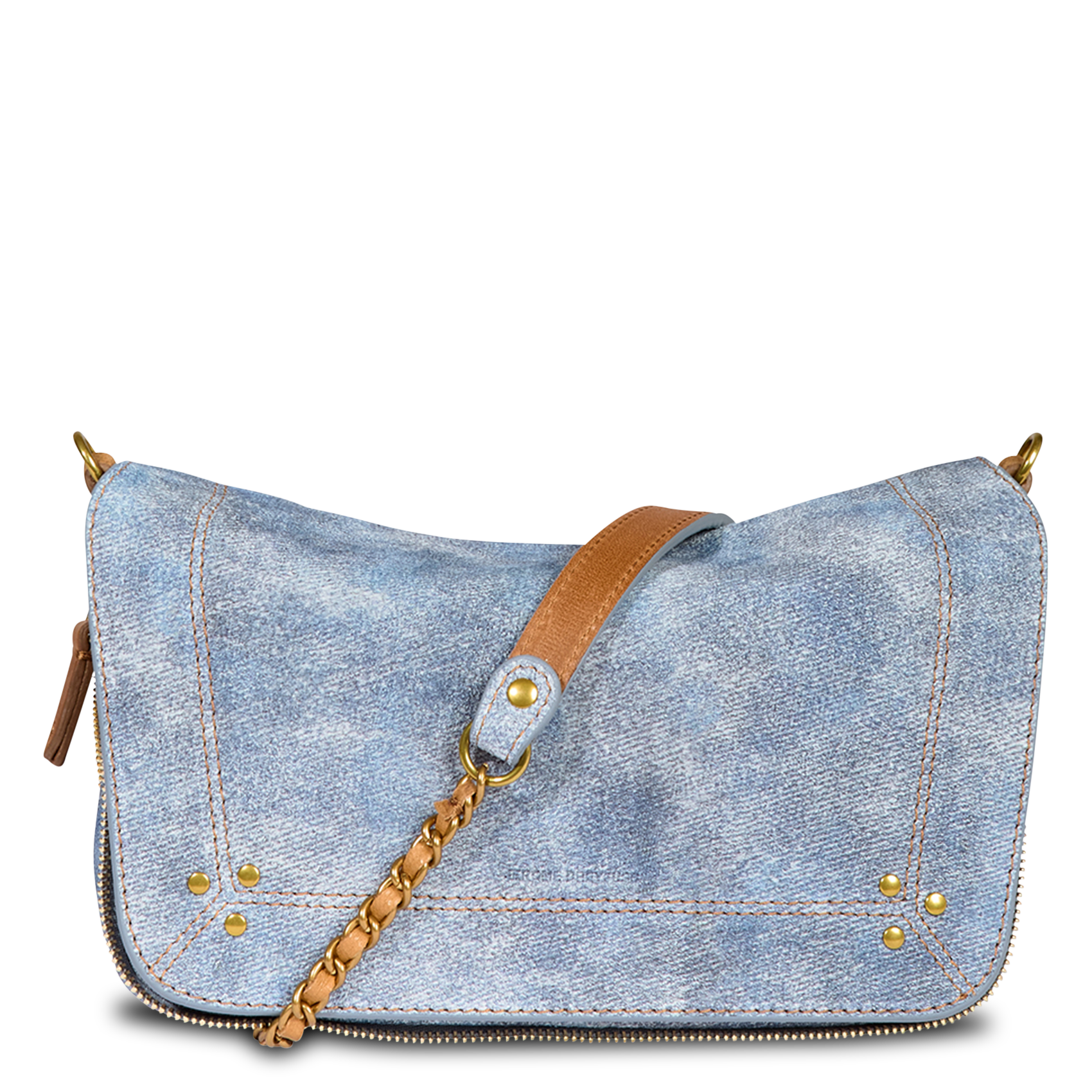 Sac bandoulière en cuir JEROME DREYFUSS Bleu