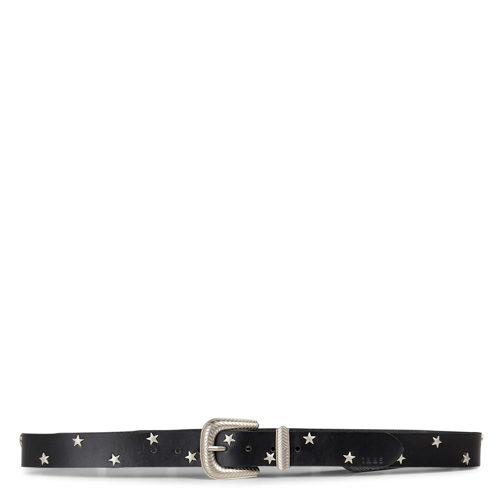 Leather belt with star studs IKKS Black