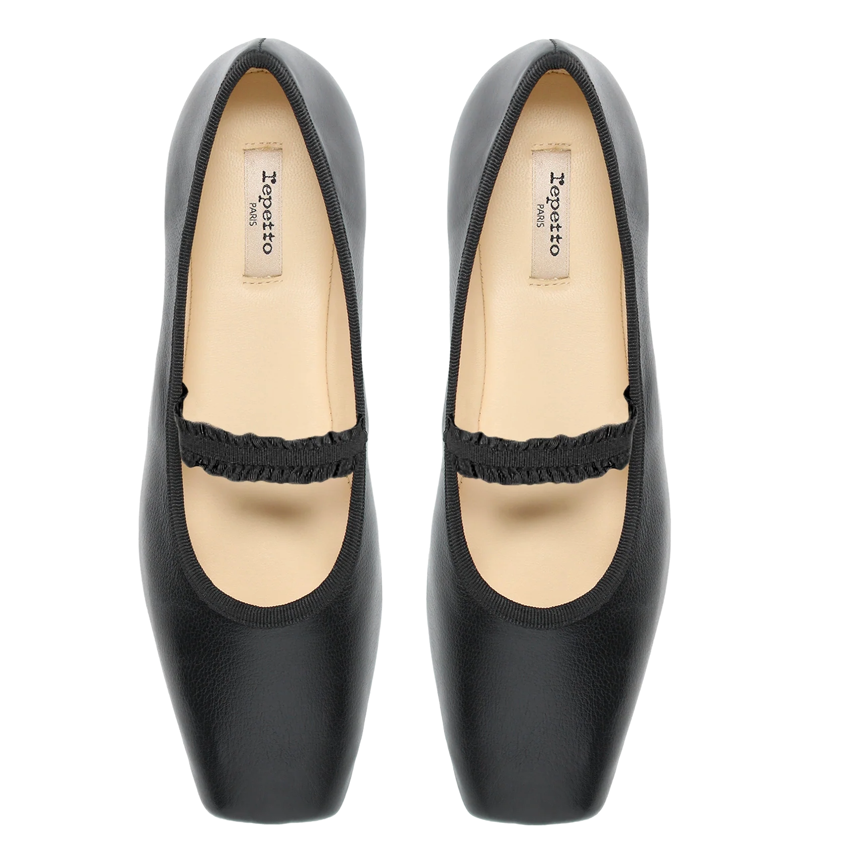 Ballerines en cuir REPETTO Noir