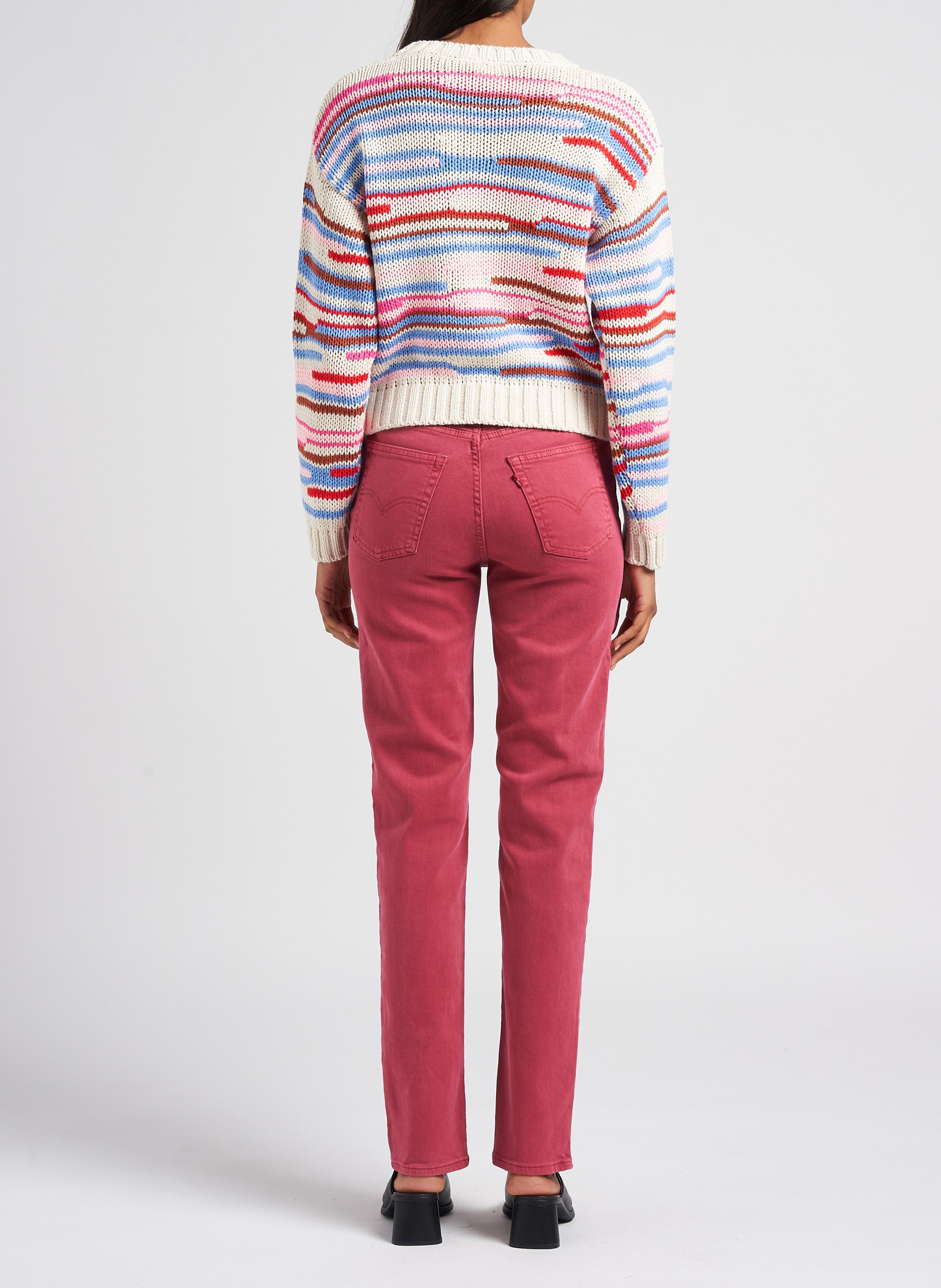 Round-neck knit sweater INDEE Multicolored