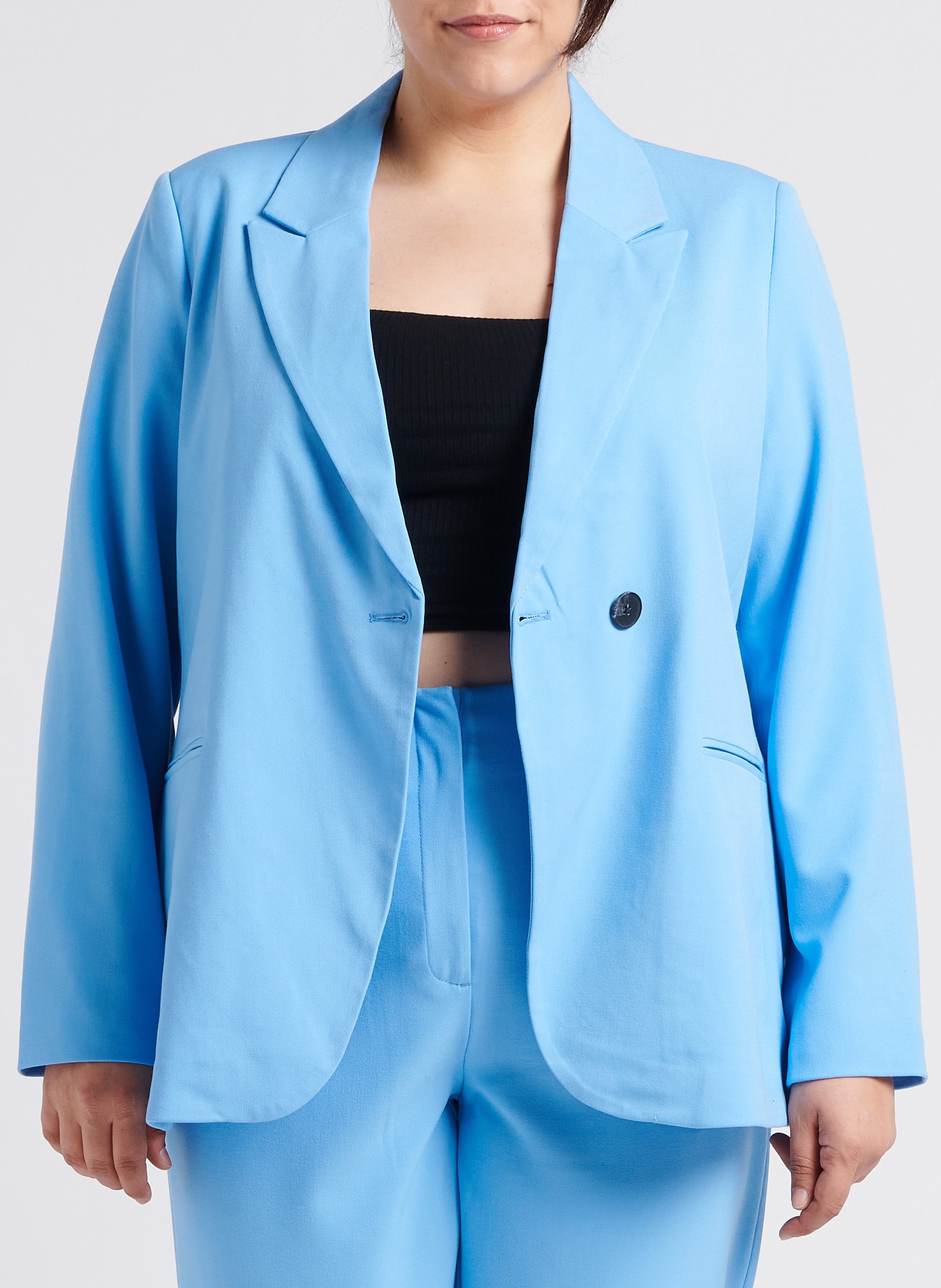 Veste de tailleur coupe slim  VERO MODA CURVE Bleu