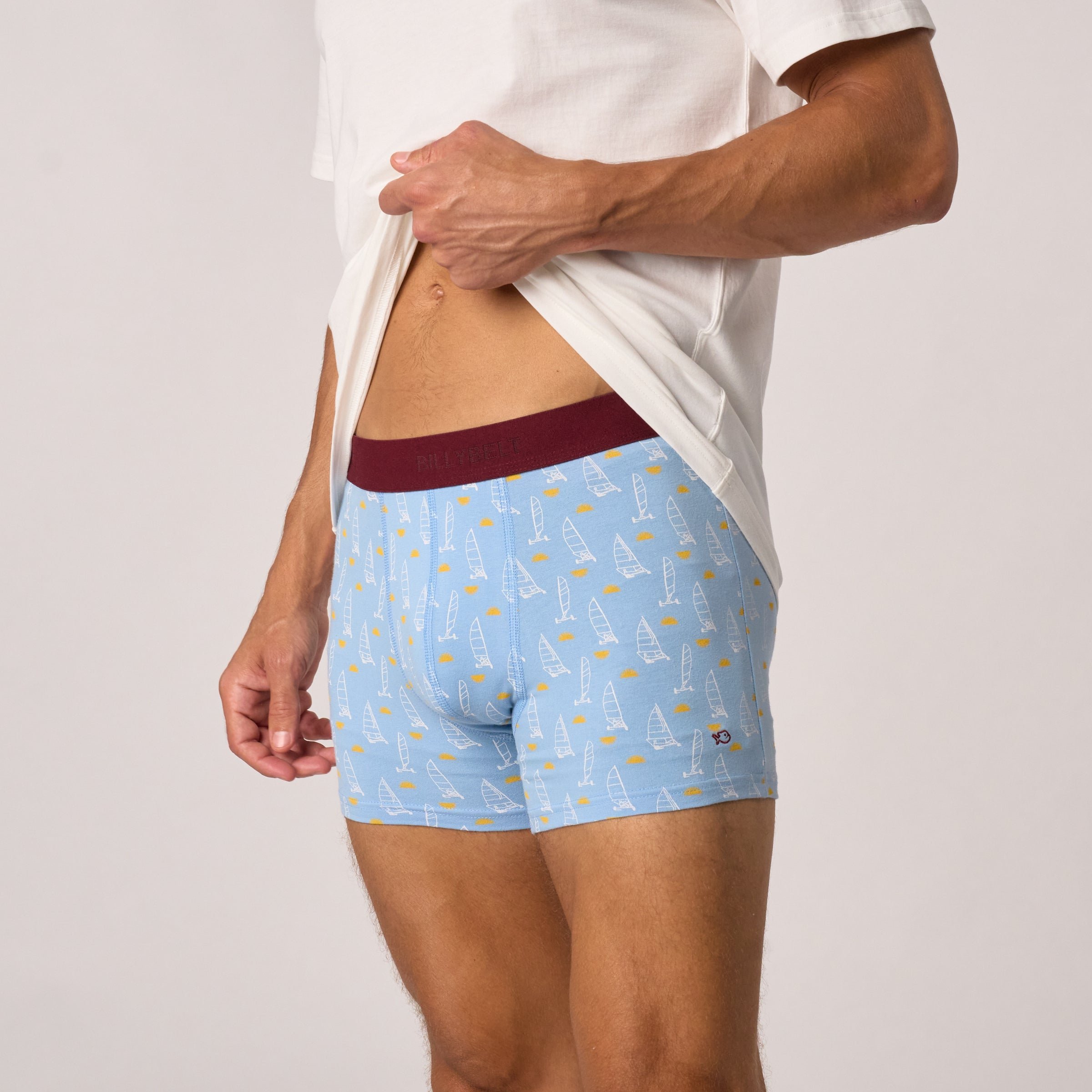 Organic cotton boxers BILLYBELT Blue
