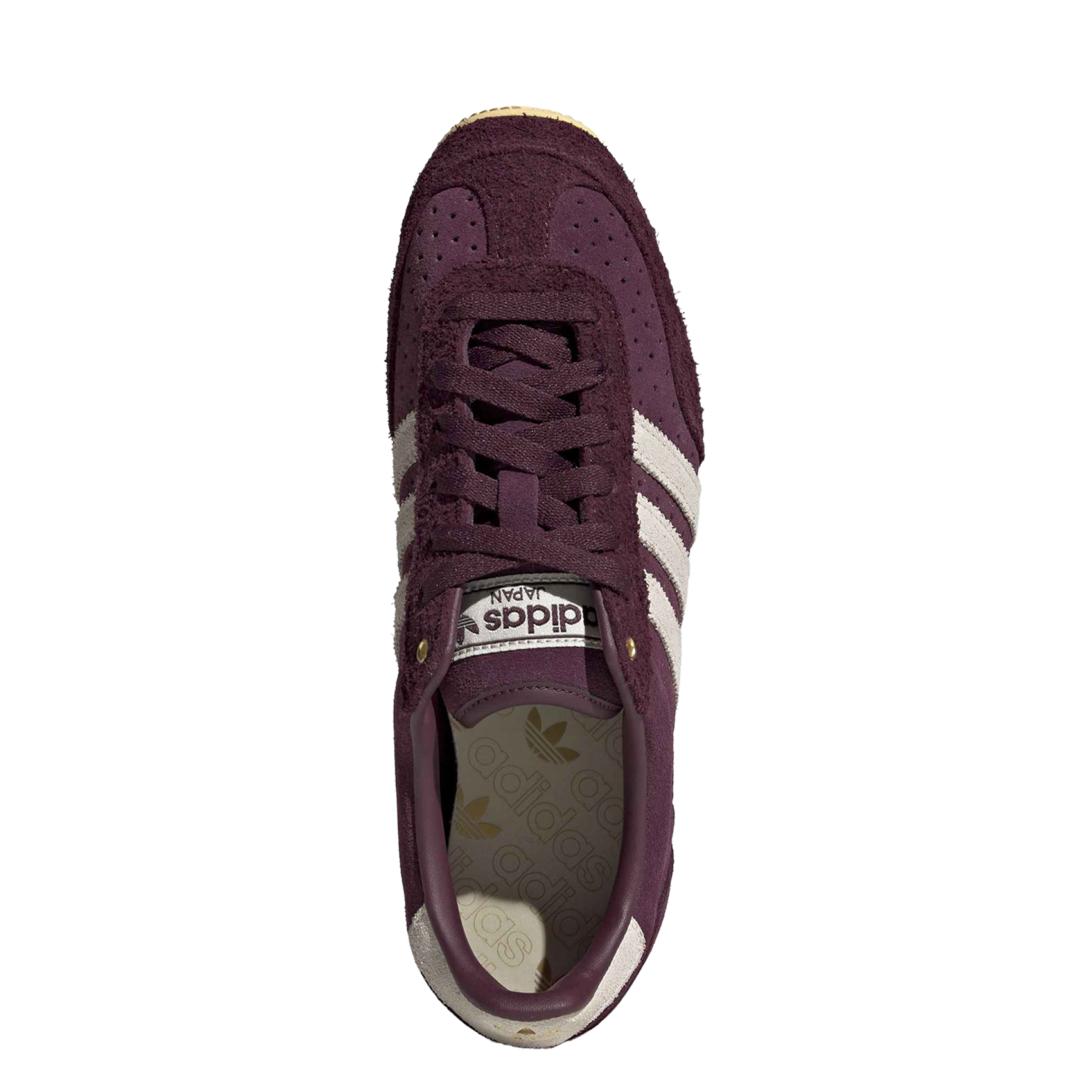 Baskets basses en cuir velours ADIDAS Rouge