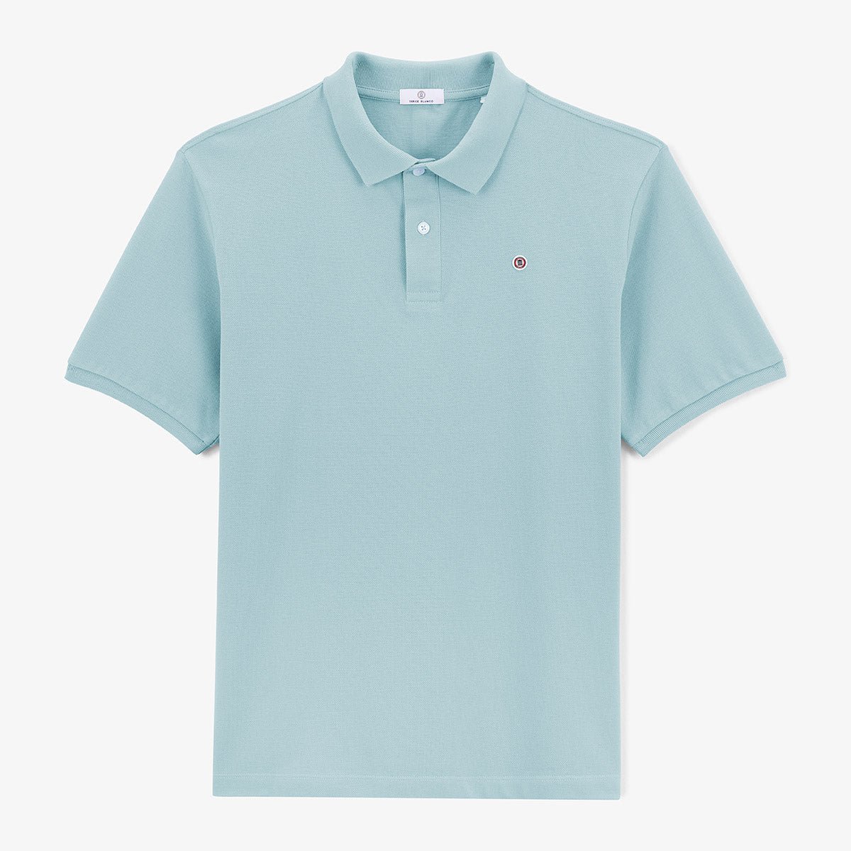 Short-sleeved piqué knit polo SERGE BLANCO Blue