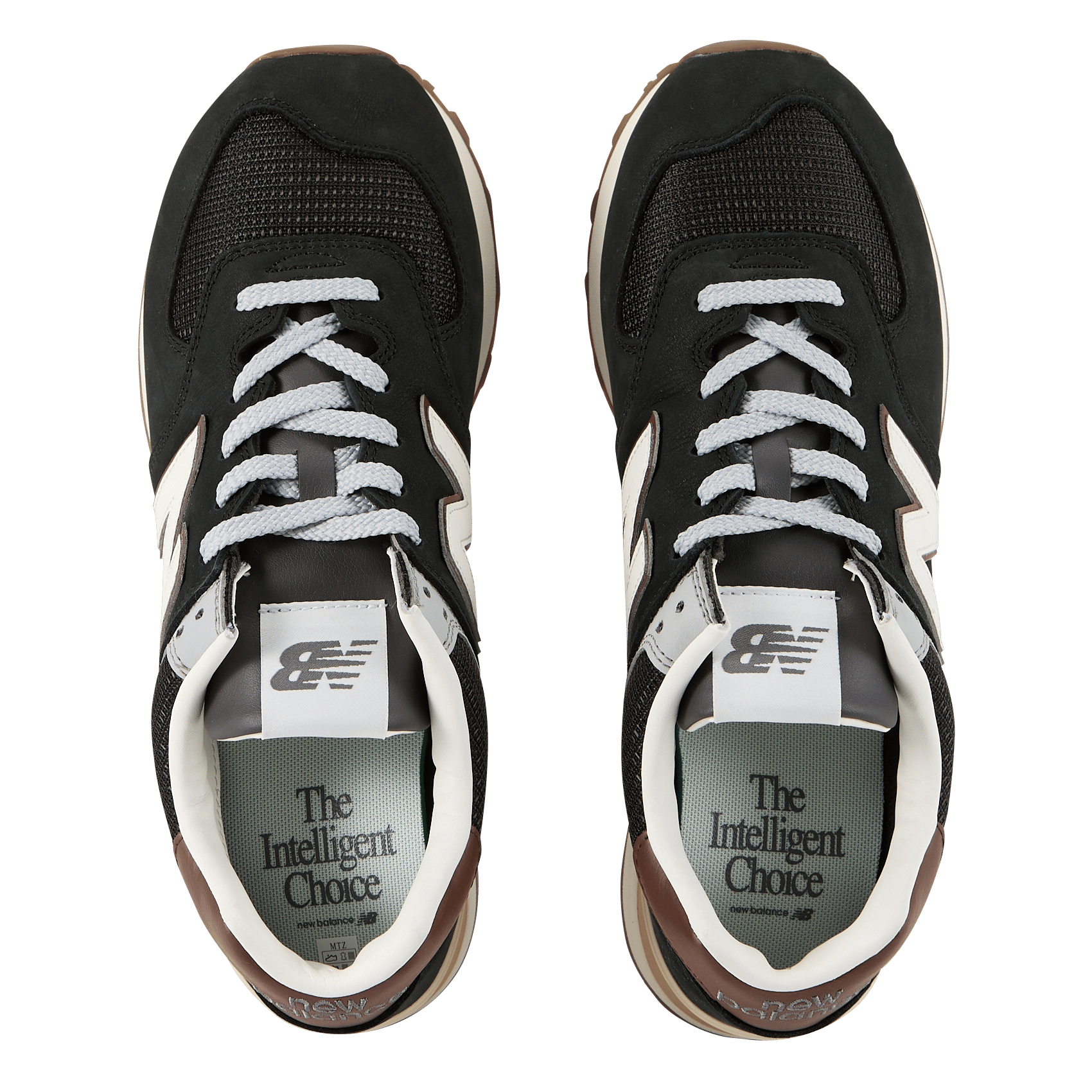 Niedrige Sneaker aus Leder-Mix NEW BALANCE Schwarz